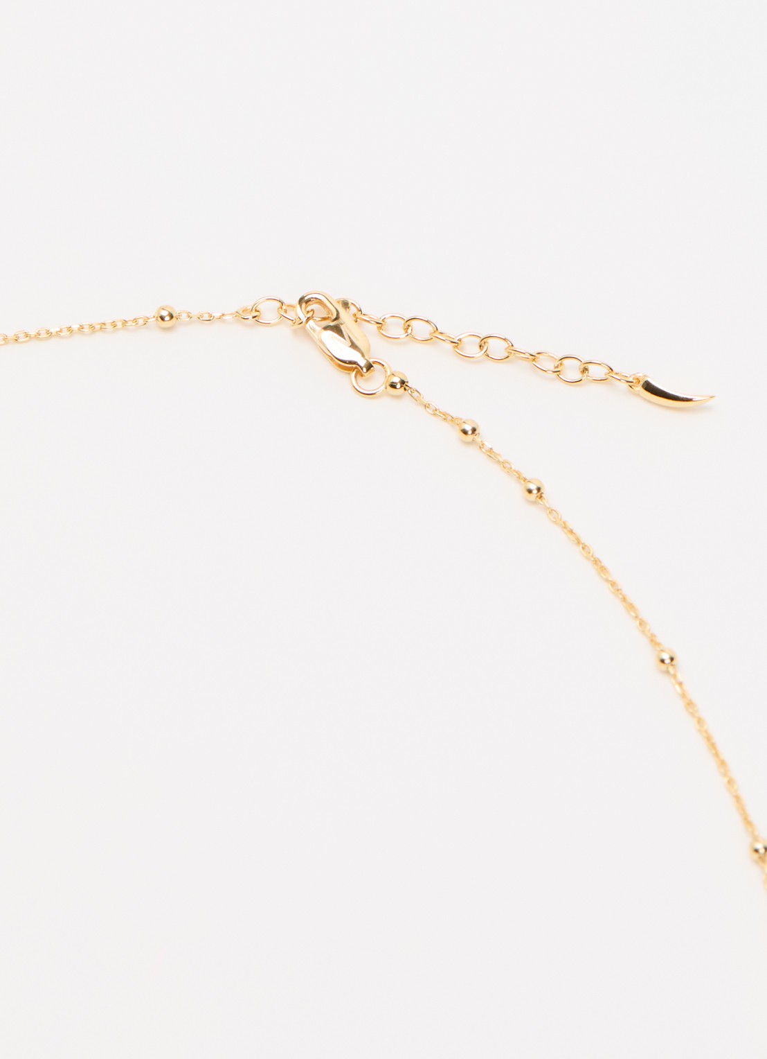Missoma Ridge Heart ketting verguld - detail 2 goud