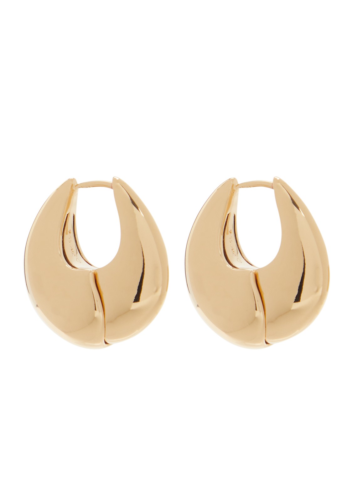 Missoma Sculptural Pebble oorringen - voorkant 3 goud
