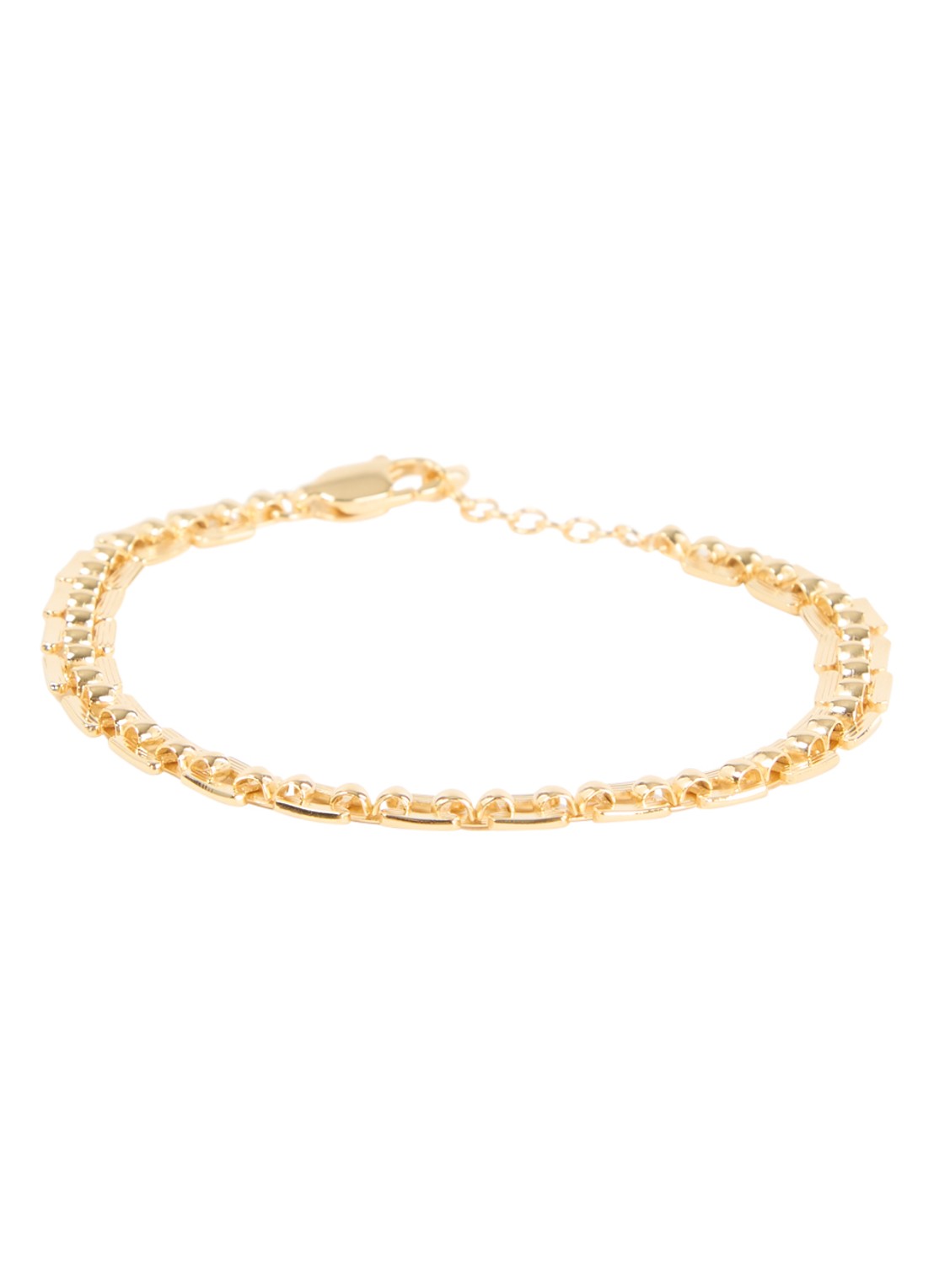 Missoma Timepiece armband verguld - voorkant 3 goud
