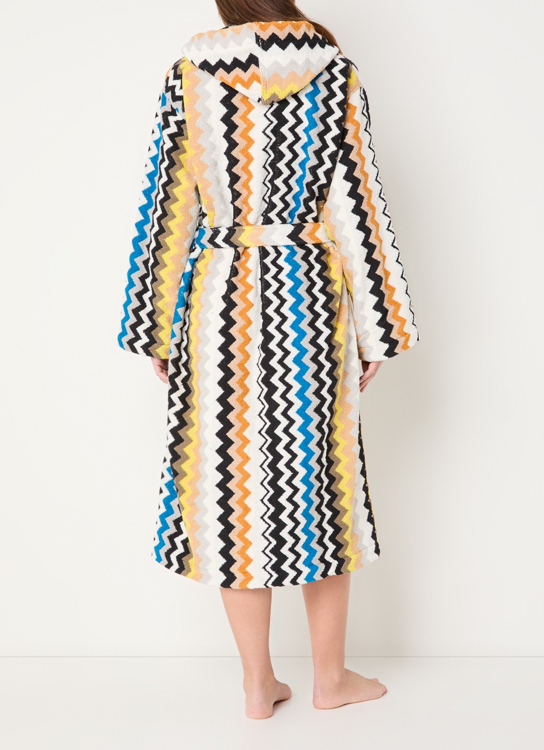 Missoni Badjas van katoen - unisex - achterkant zwart