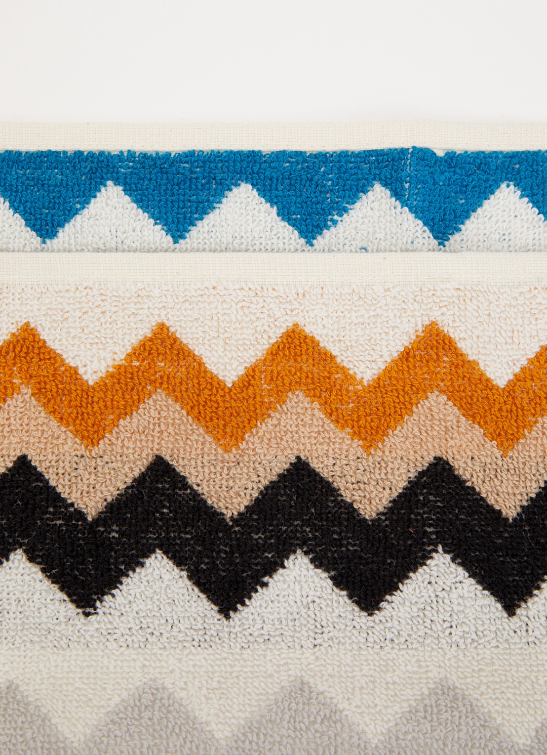 Missoni Best gastendoek - 30 x 30 cm set van 6 in geschenkverpakking - detail 3 oranjebruin