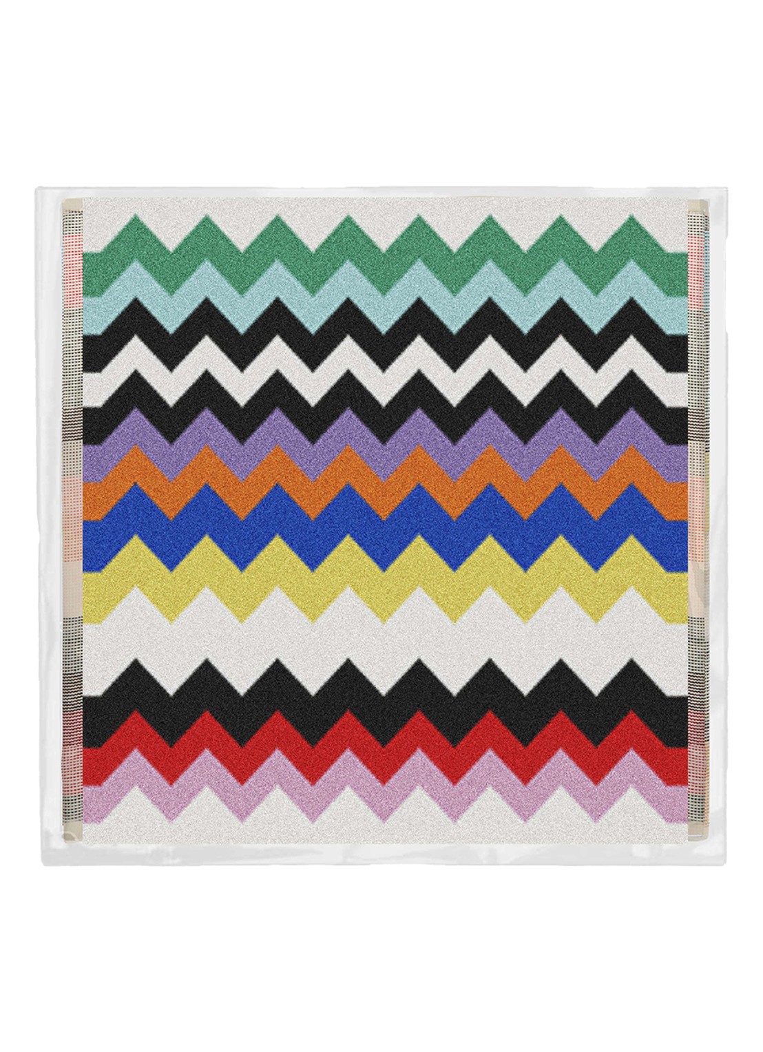 Missoni Best gastendoek - 30 x 30 cm set van 6 in geschenkverpakking - voorkant 2 beige