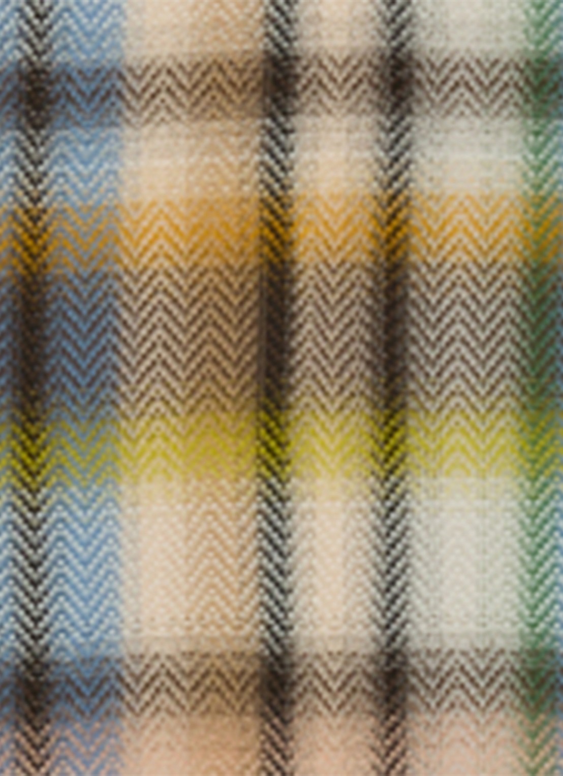 Missoni Check plaid in wolblend 130 x 190 m - detail 3 beige