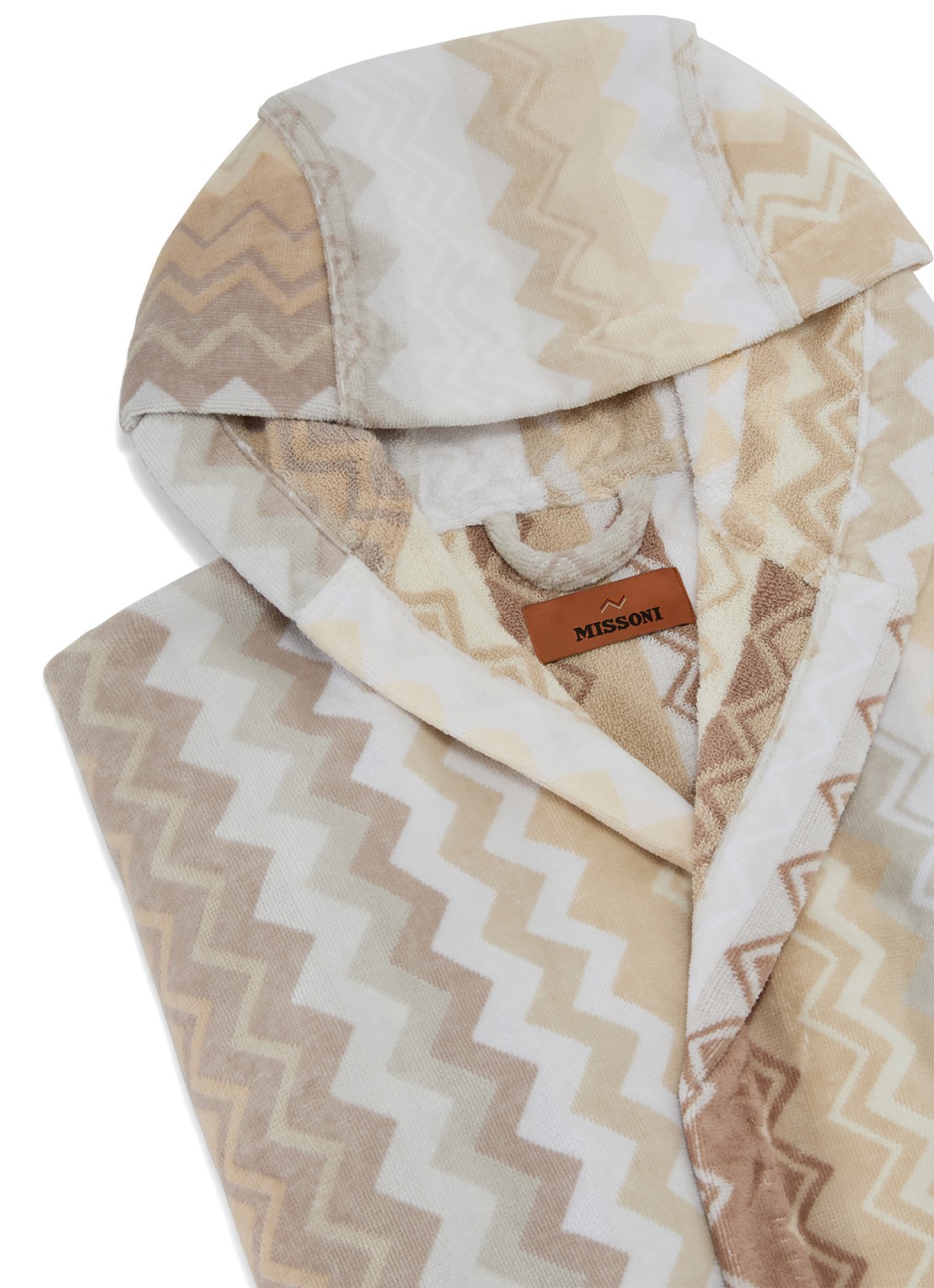 Missoni Giacomo badjas met print - unisex - detail beige