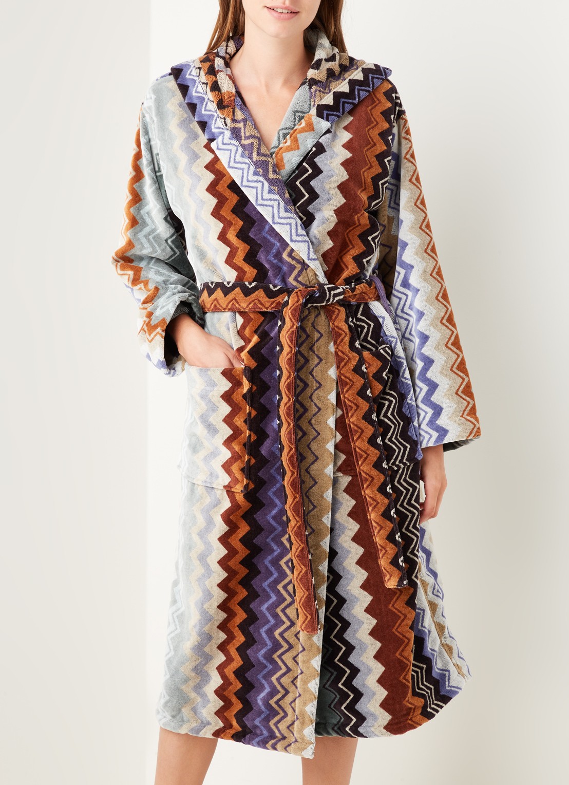 Missoni Giacomo badjas - unisex - detail bruin