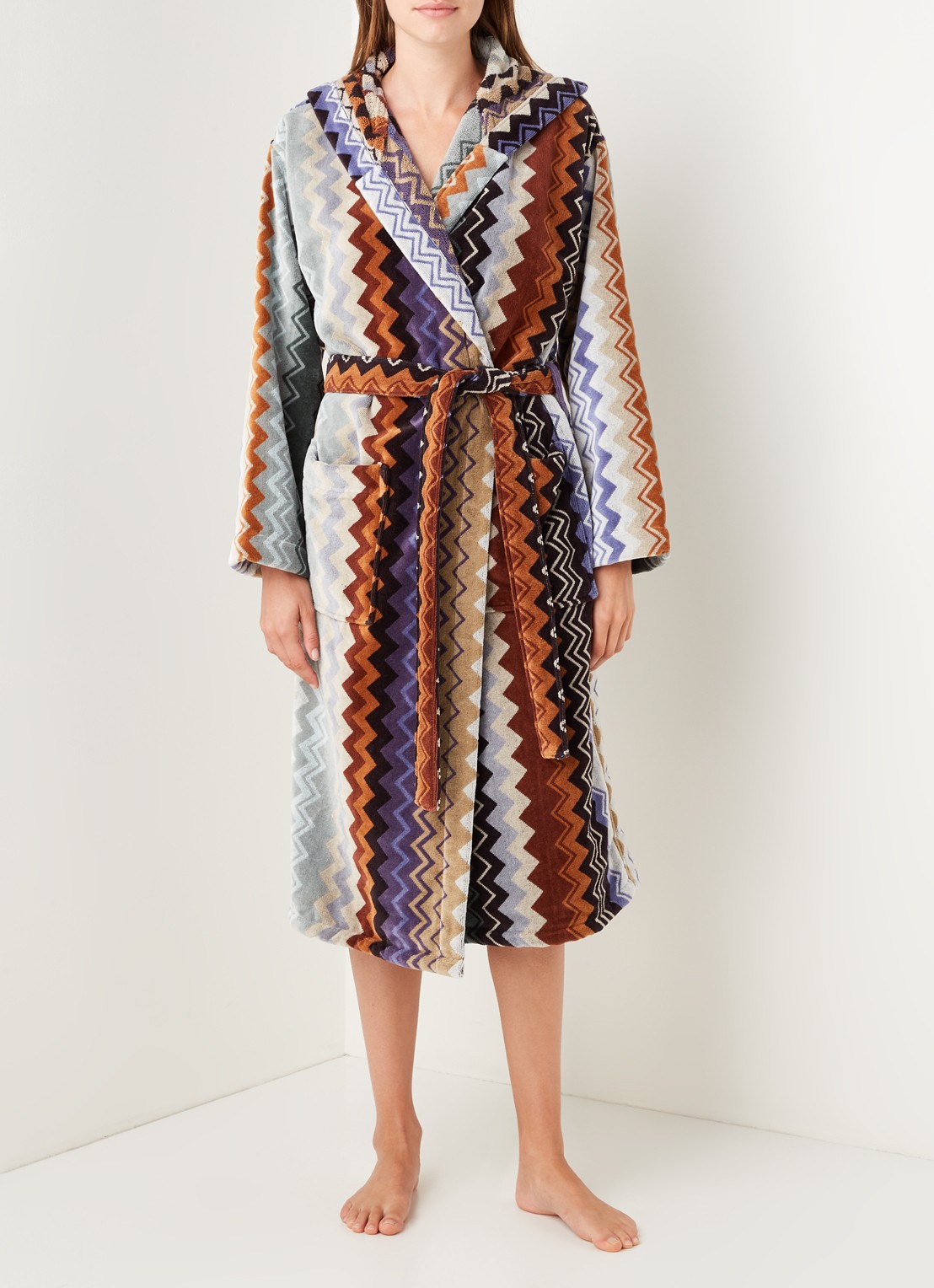 Missoni Giacomo badjas - unisex - voorkant 3 bruin