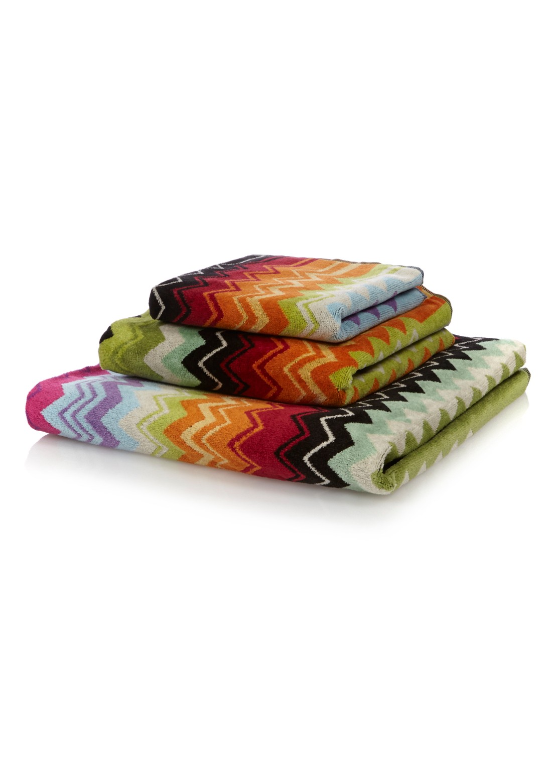 Missoni Giacomo gastendoek - 430 gr/m2 - 40 x 70 cm - voorkant orange