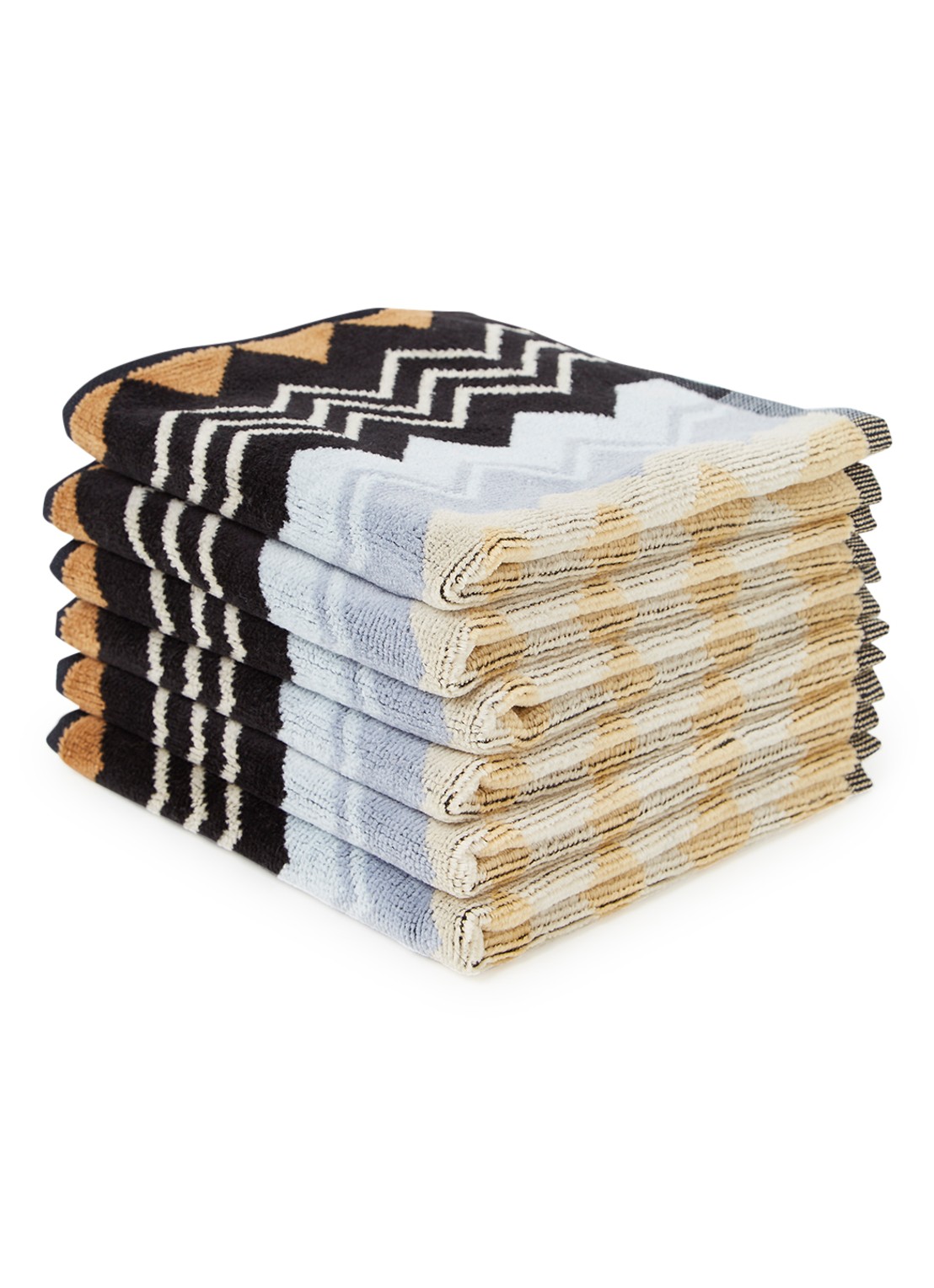 Missoni Giacomo gastendoek set van 6 - 30 x 30 cm  - voorkant 2 grijs