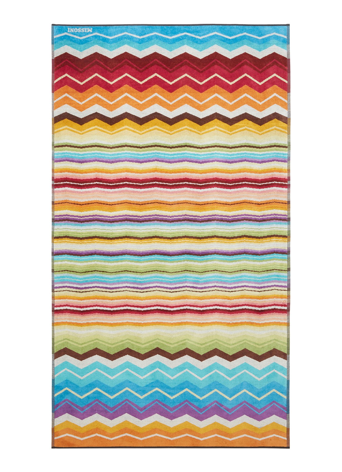 Missoni Hugo strandlaken - 100 x 180 cm - voorkant 2 rood