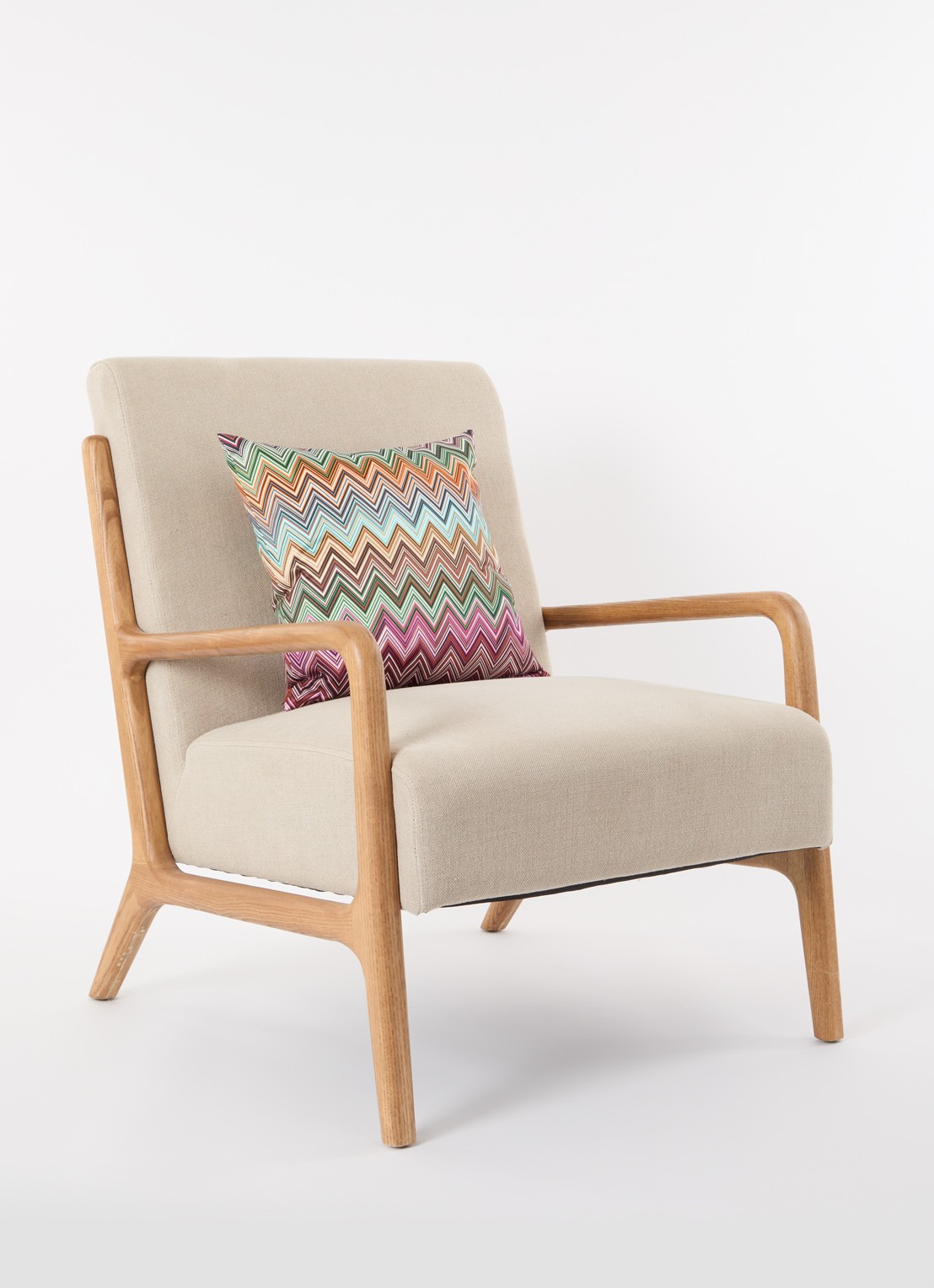 Missoni Jarris sierkussen 40 x 40 cm - voorkant 2 orange