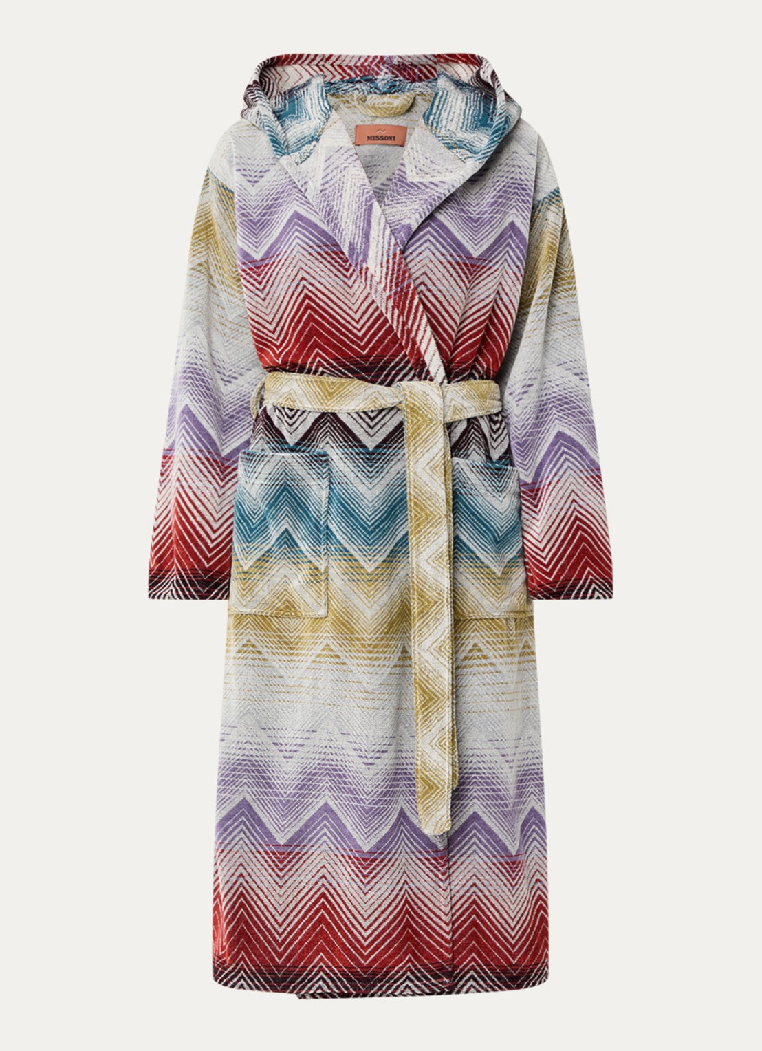 Missoni Marea badjas met opgestikte zakken - unisex - voorkant 5 multicolor