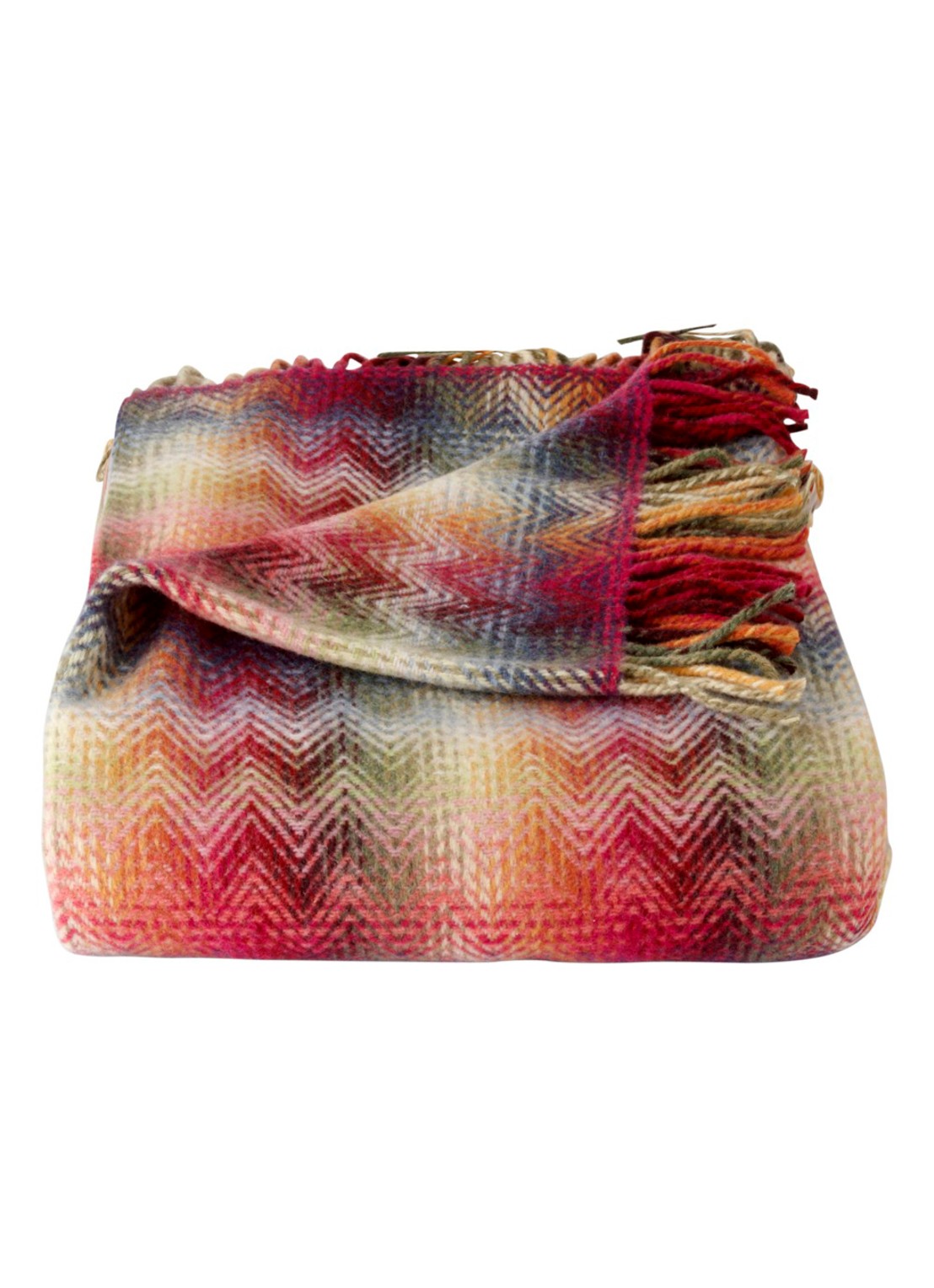 Missoni Montgomery plaid in wolblend  - voorkant multicolor