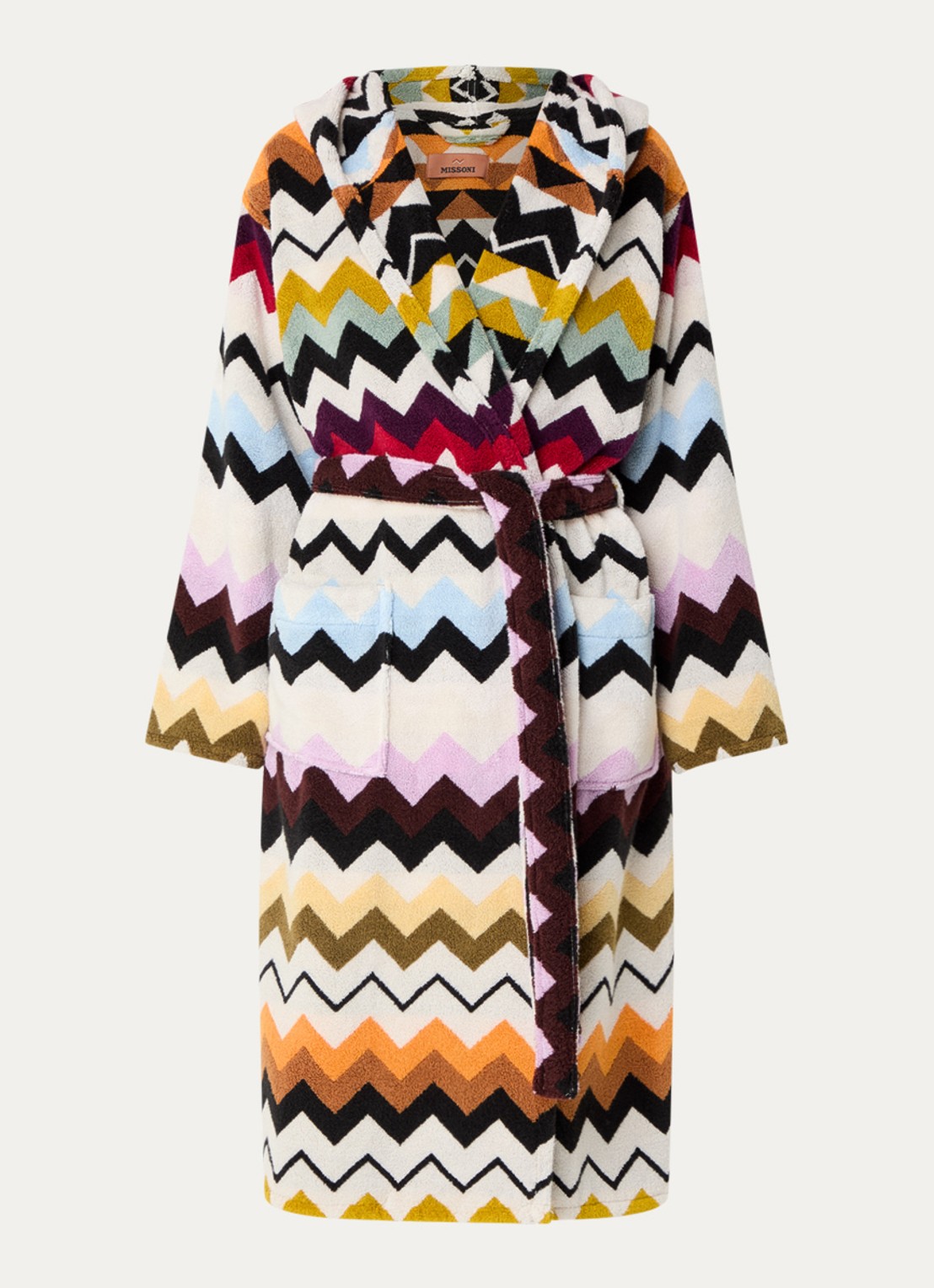 Missoni Murrina badjas met opgestikte zakken - unisex - voorkant 5 multicolor