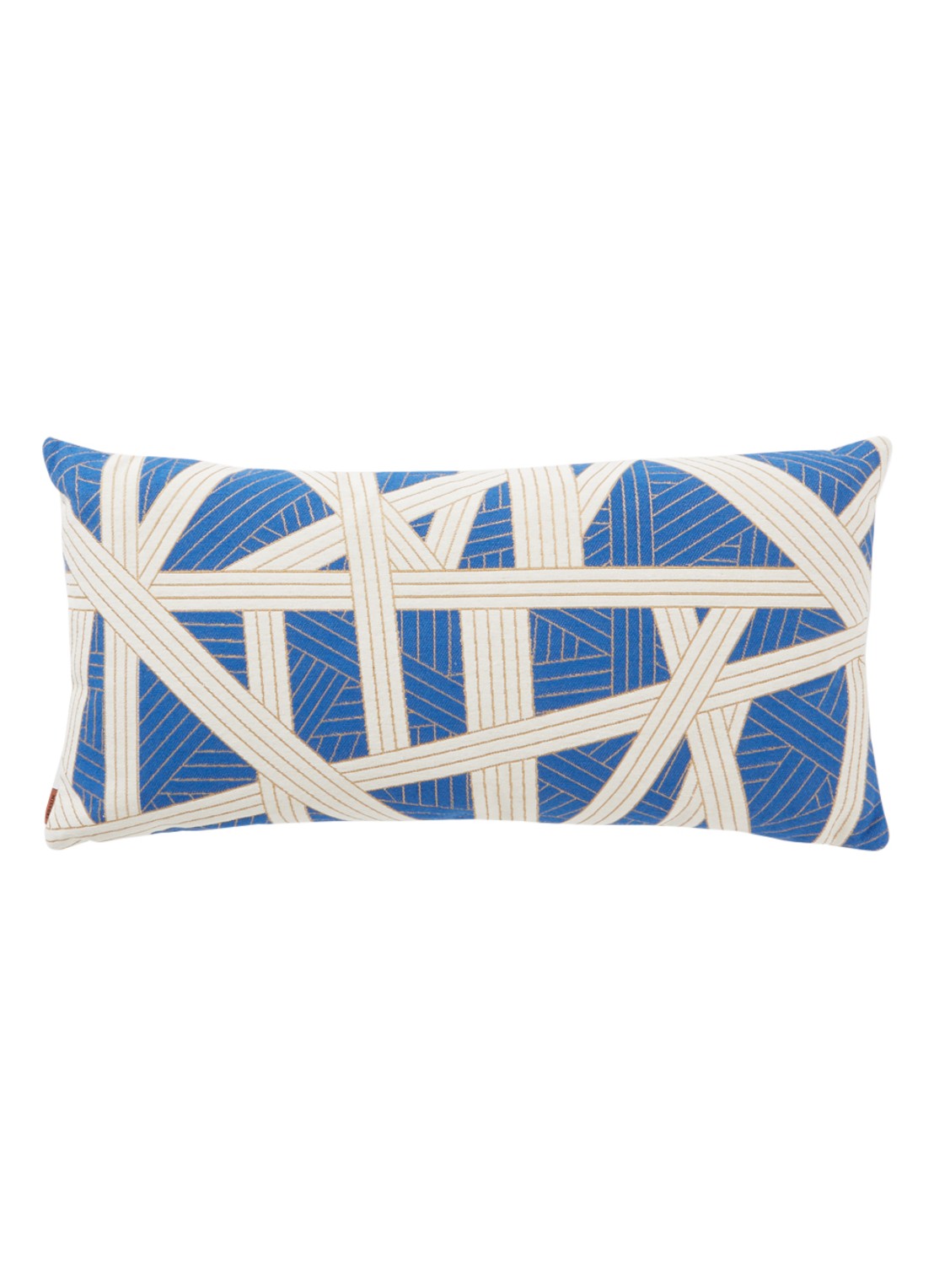 Missoni Nastri sierkussen met grafische print 30 x 60 cm - voorkant 5 blauw