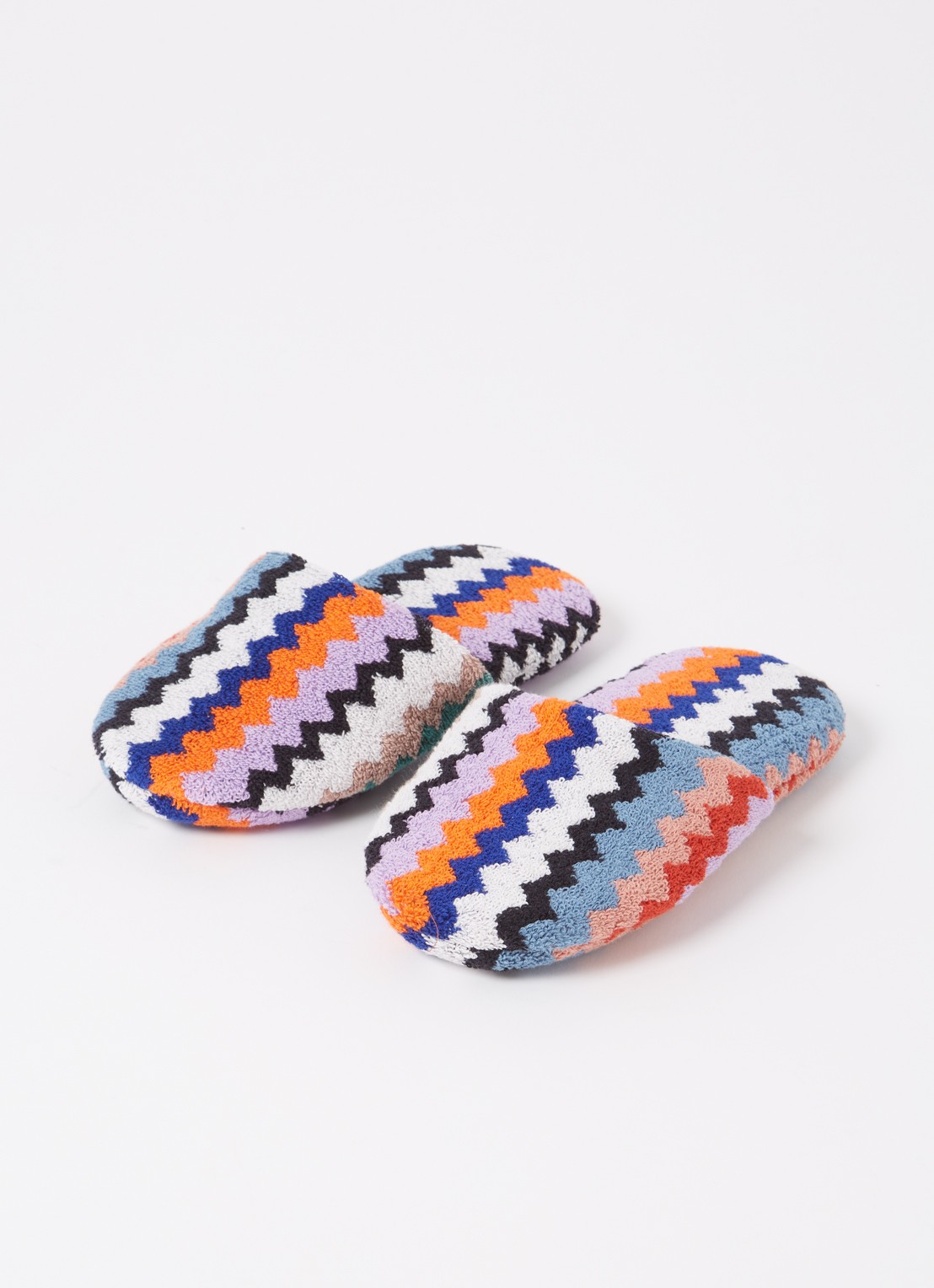 Missoni Pantoffel met grafische print - detail multicolor