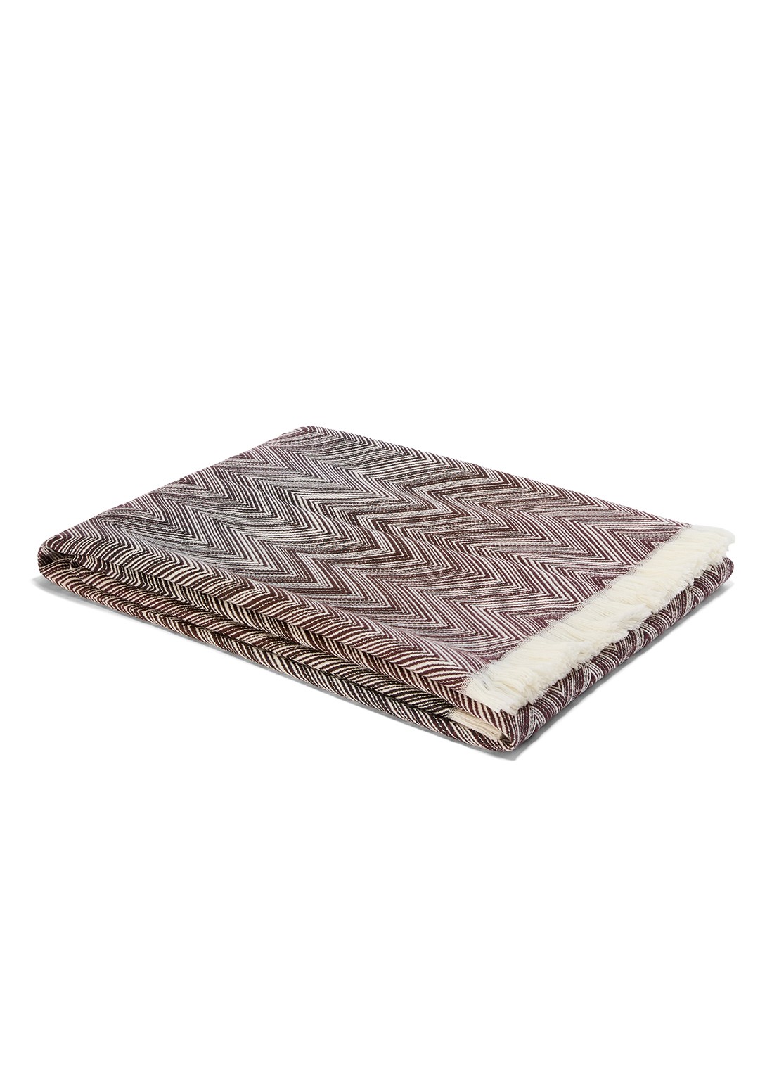 Missoni Timmy plaid 130 x 190 cm - voorkant zand