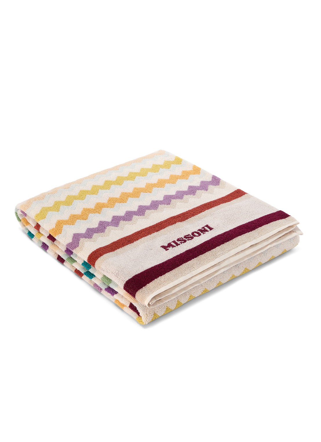 Missoni Watamu strandlaken - 180 x 100 cm - voorkant beige