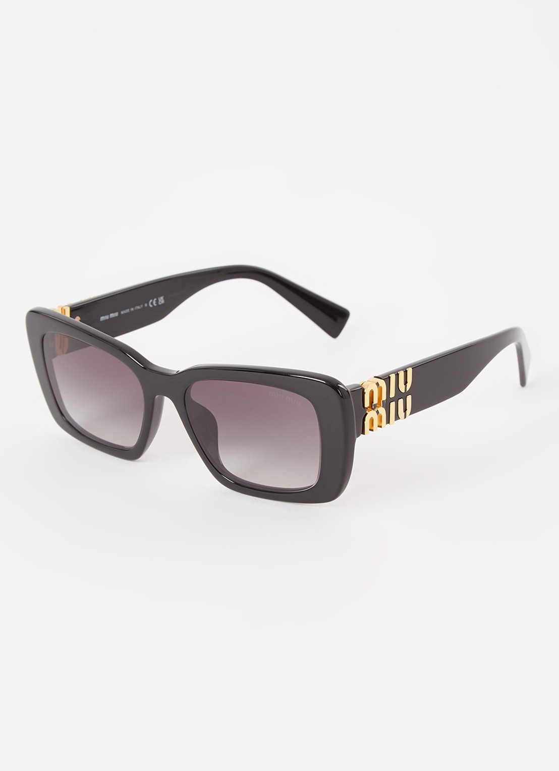 Miu Miu Butterfly zonnebril MU 07YS - voorkant zwart