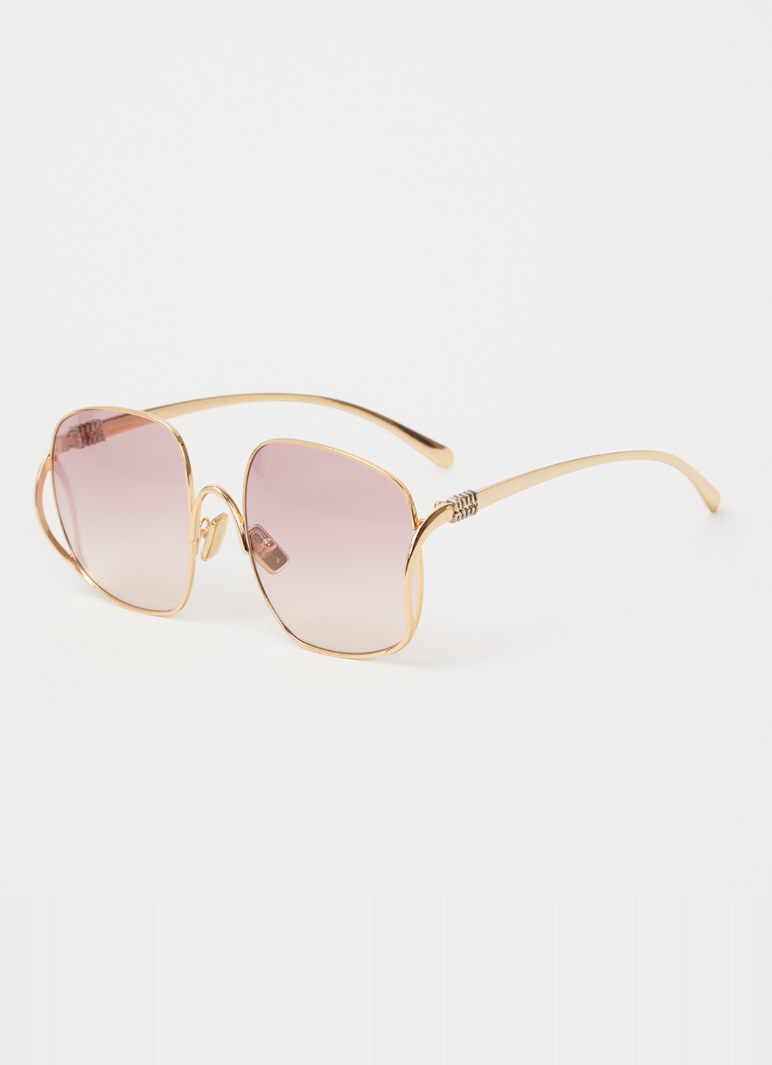 Miu Miu Butterfly zonnebril MU A57S - voorkant 4 goud