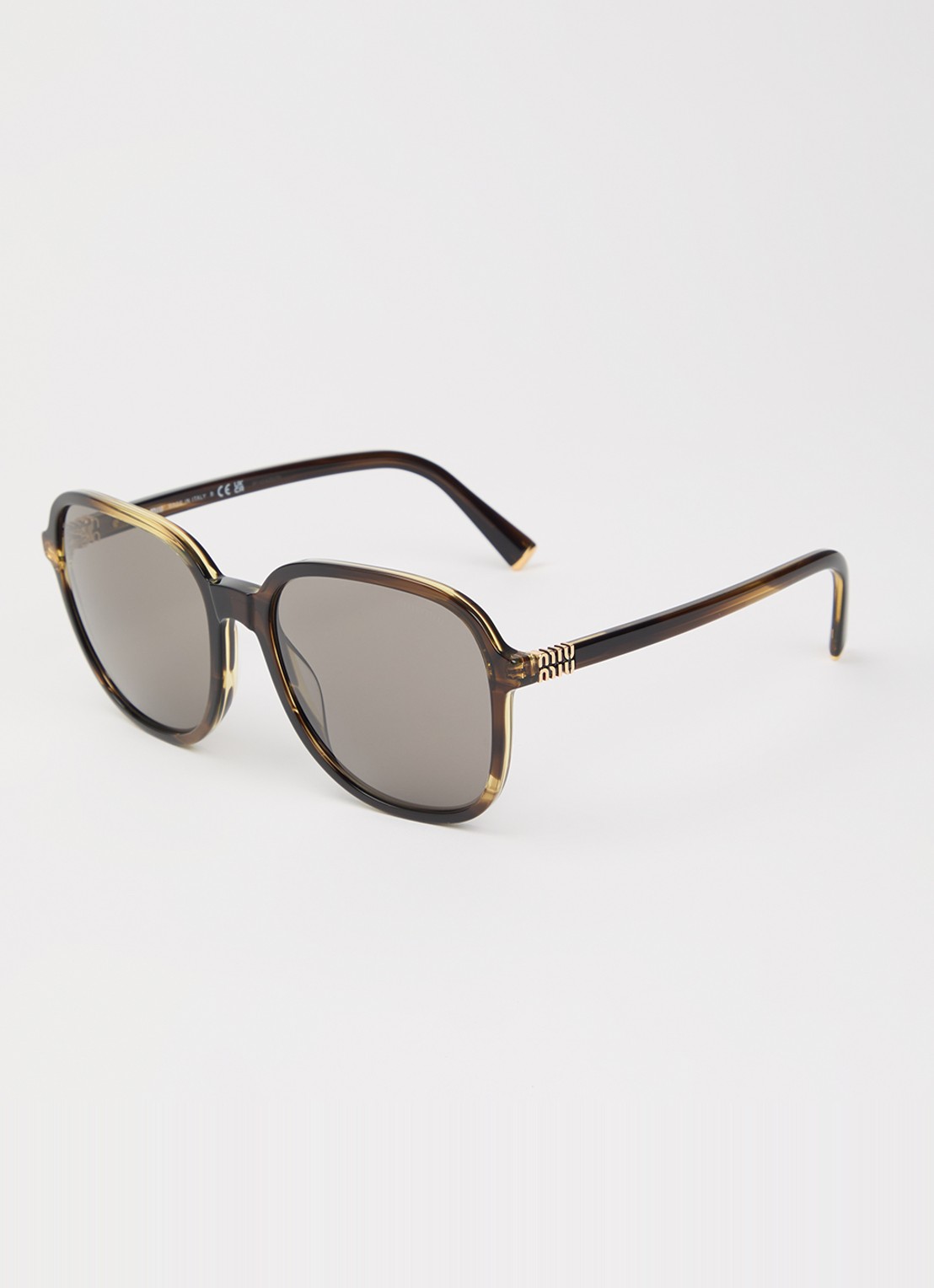 Miu Miu Butterfly zonnebril MU B01S - voorkant bruin