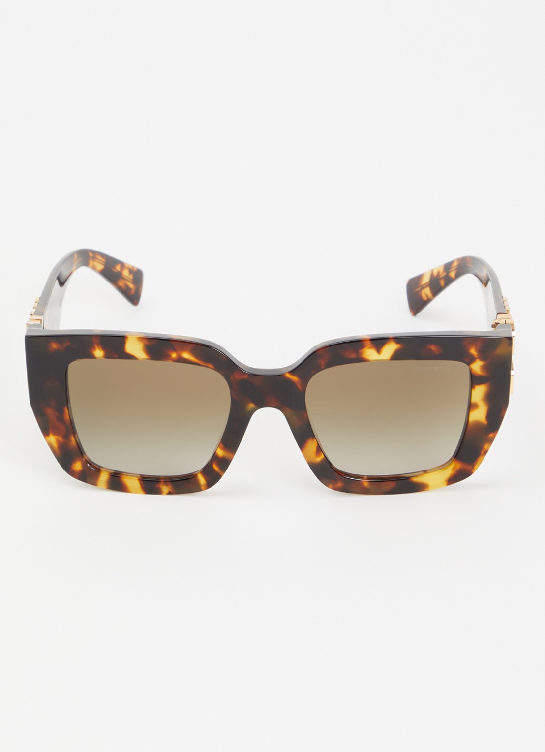 Miu Miu Butterfly zonnebril MU B05 - detail roestbruin
