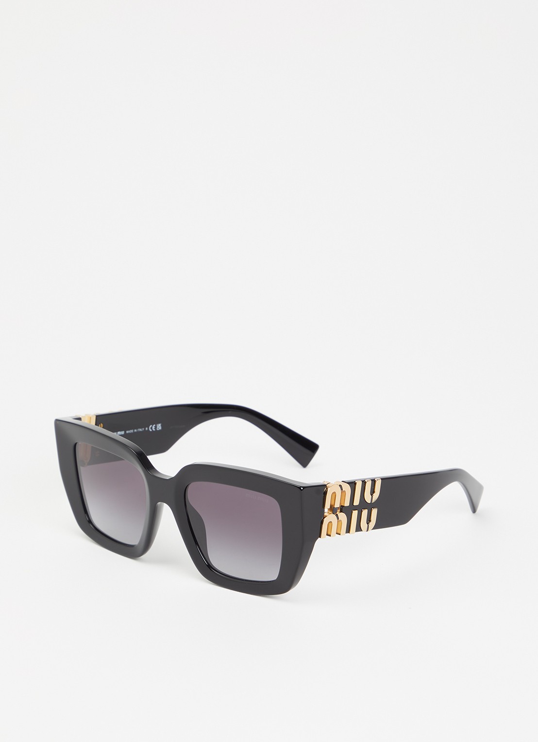 Miu Miu Butterfly zonnebril MU B05 - voorkant 4 zwart