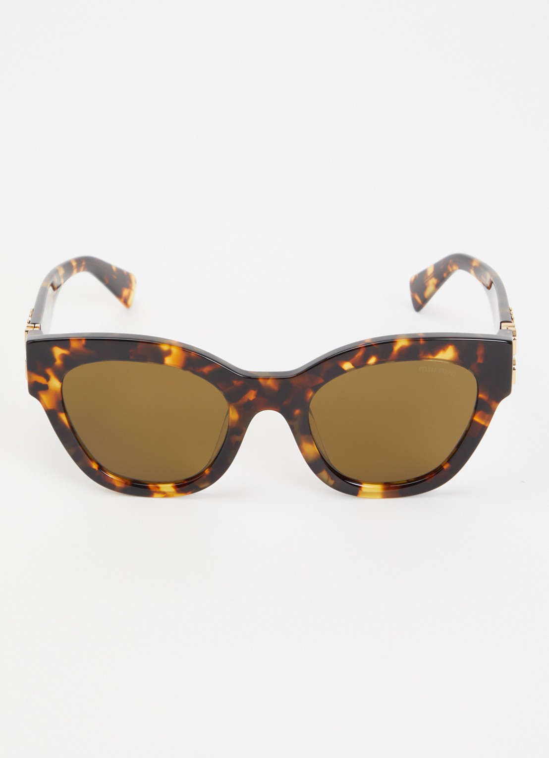 Miu Miu Cat eye zonnebril MU 01YS - detail hazelnootbruin