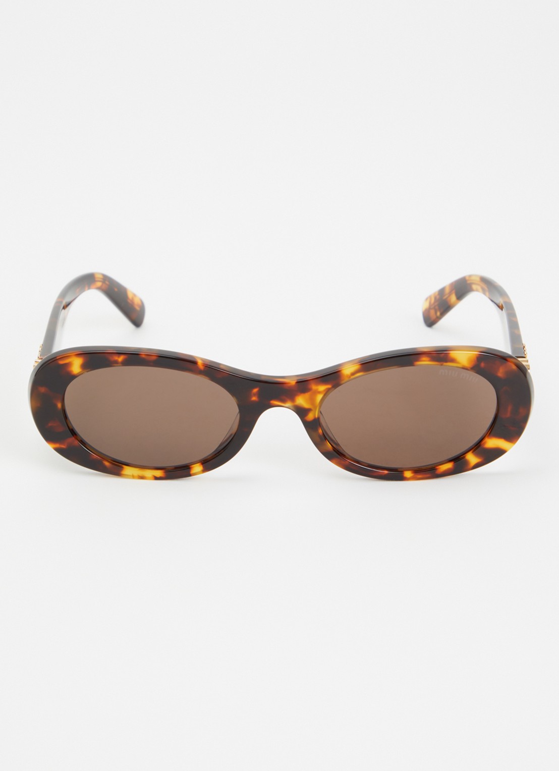 Miu Miu Cat eye zonnebril MU 06ZS - detail 2 camel