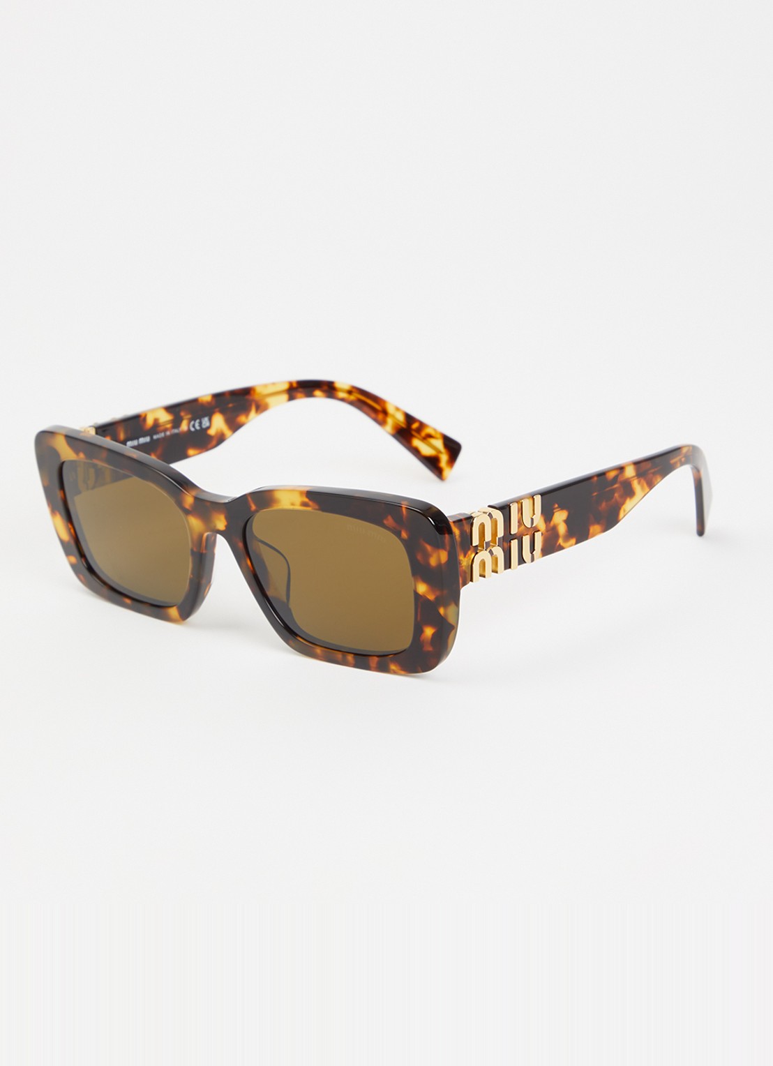 Miu Miu Cat eye zonnebril MU 07YS - voorkant bruin