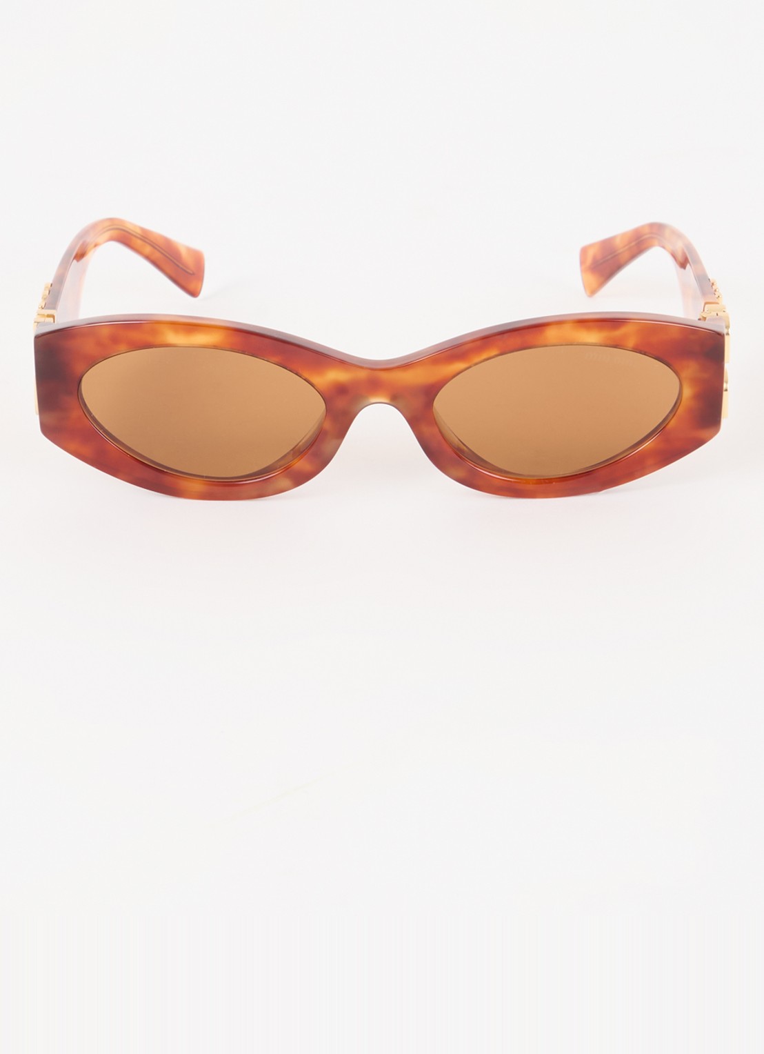 Miu Miu Cat Eye zonnebril MU 11WS - detail bruin