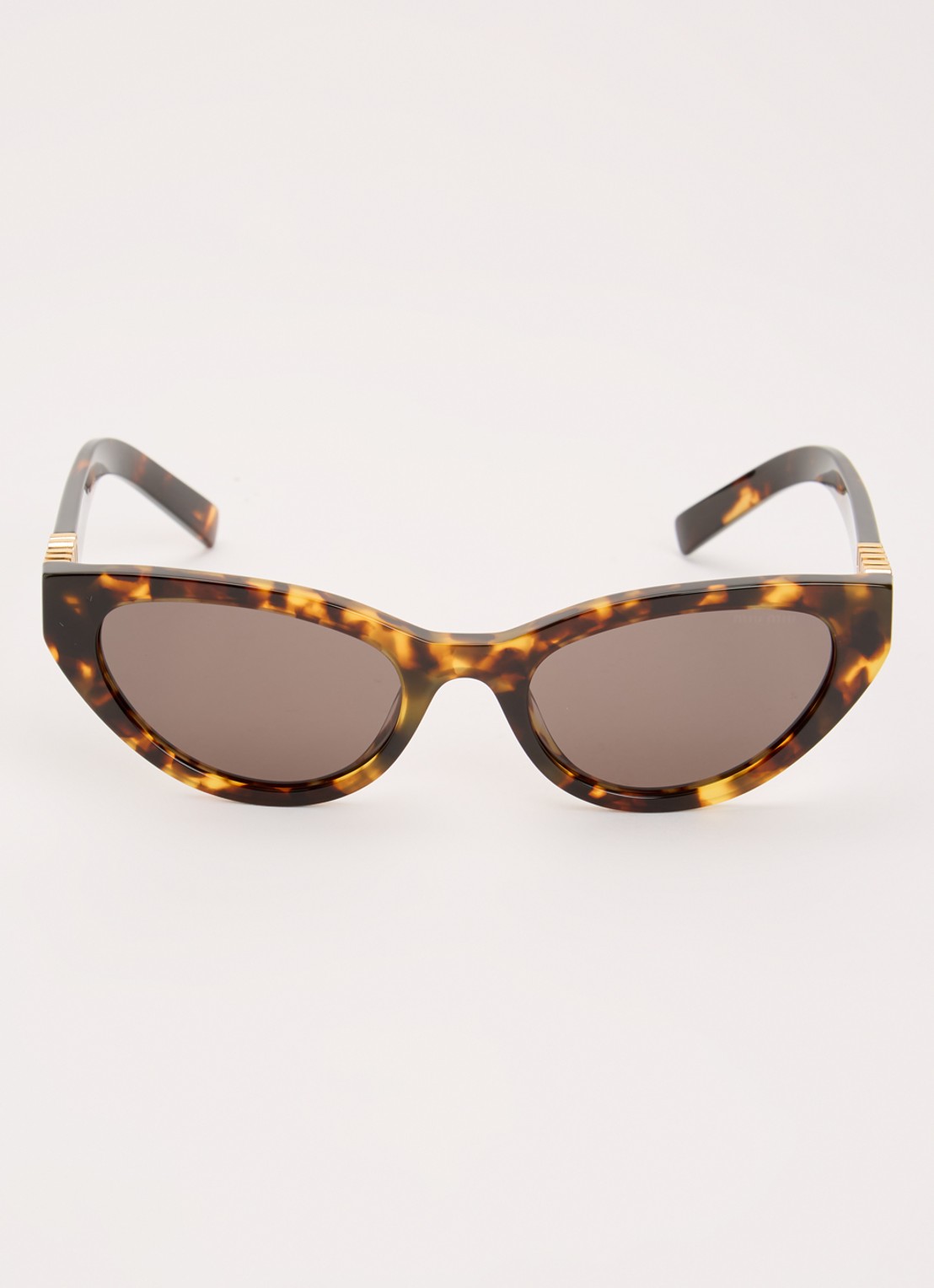Miu Miu Cat Eye zonnebril MU A04S - detail donkerbruin