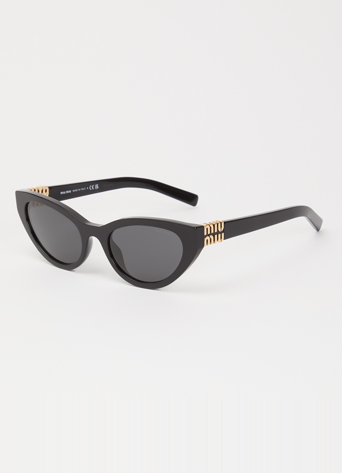 Miu Miu Cat Eye zonnebril MU A04S - voorkant 4 zwart