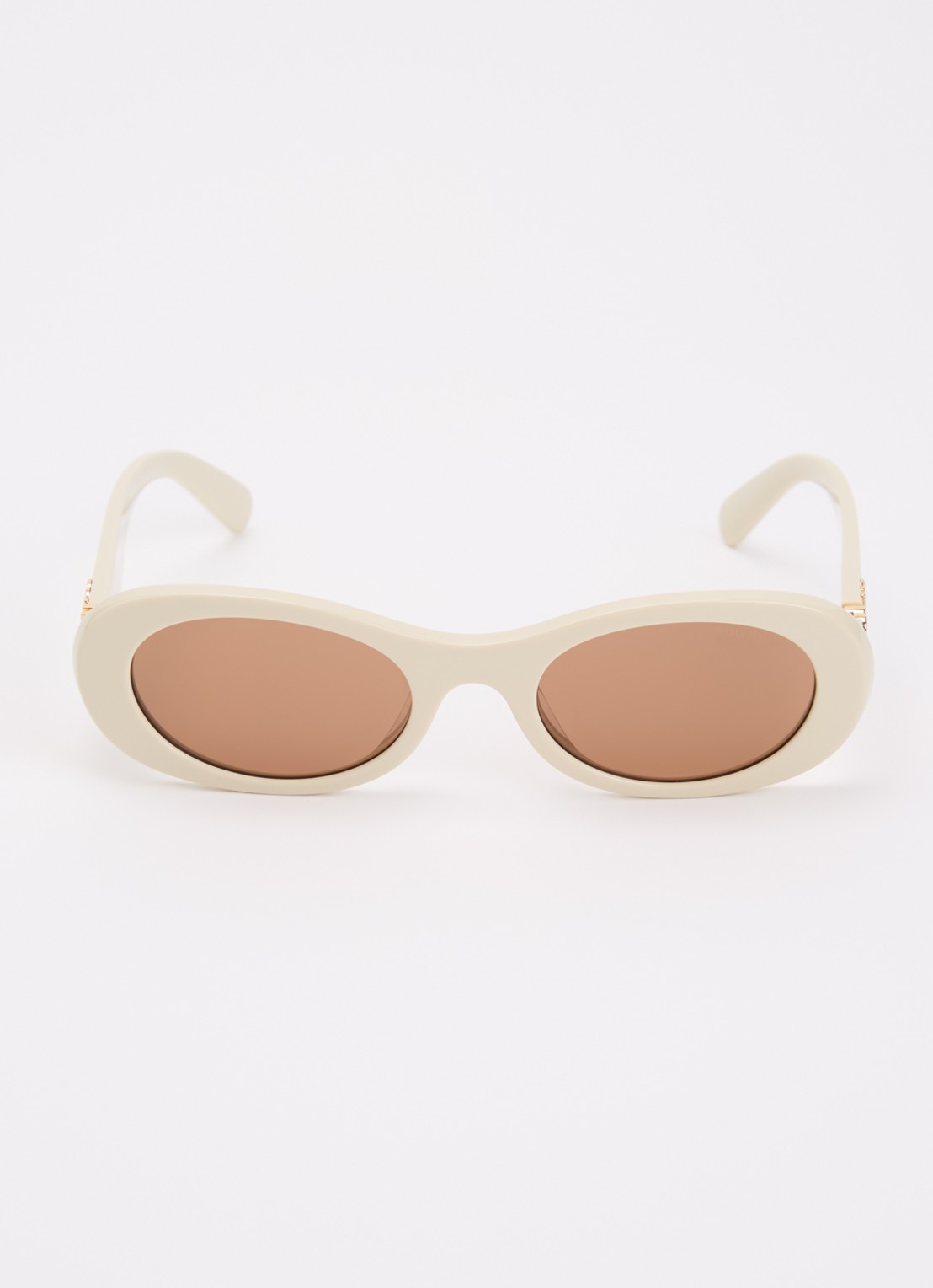 Miu Miu Cat Eye zonnebril MU06ZS - detail 2 beige