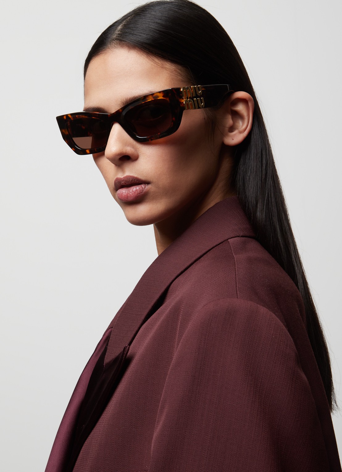 Miu Miu Miu Miu *MU 09WS  TRT SHN BRN - voorkant 2 donkerbruin