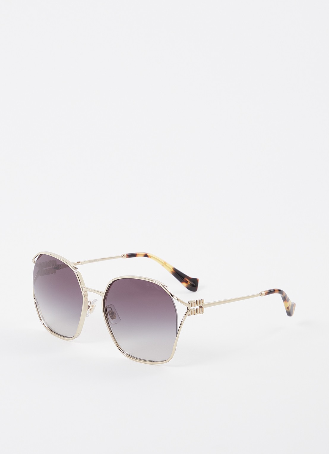 Miu Miu Miu Miu *MU 52WS  GLD SHN BLU - voorkant goud