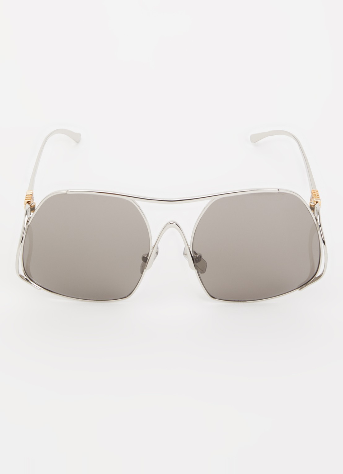 Miu Miu Piloten zonnebril MU A55S - detail 2 zilver