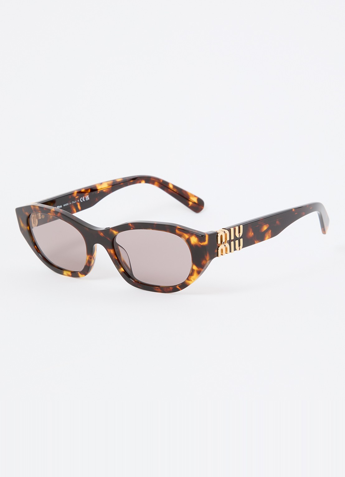 Miu Miu Retro zonnebril MEA03S - voorkant 4 bruin