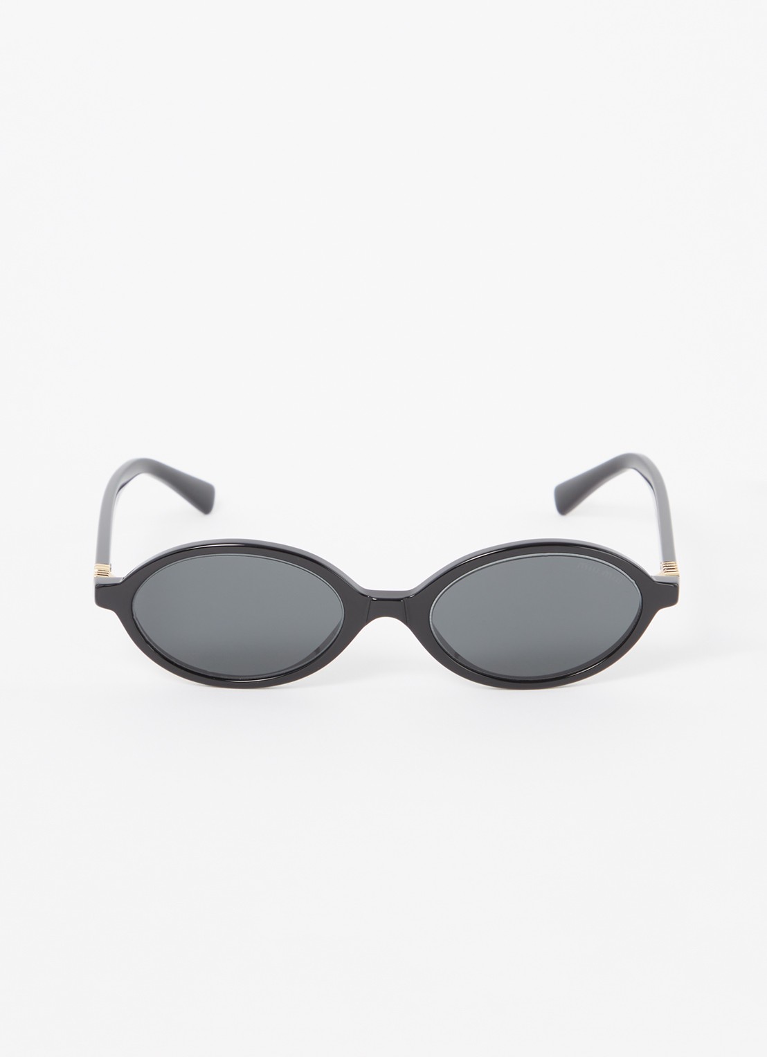 Miu Miu Retro zonnebril MU 04ZS - detail zwart