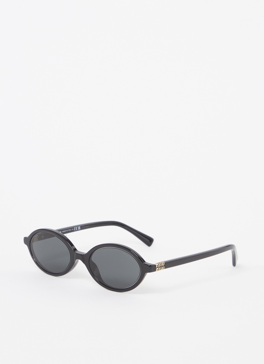 Miu Miu Retro zonnebril MU 04ZS - voorkant 4 zwart