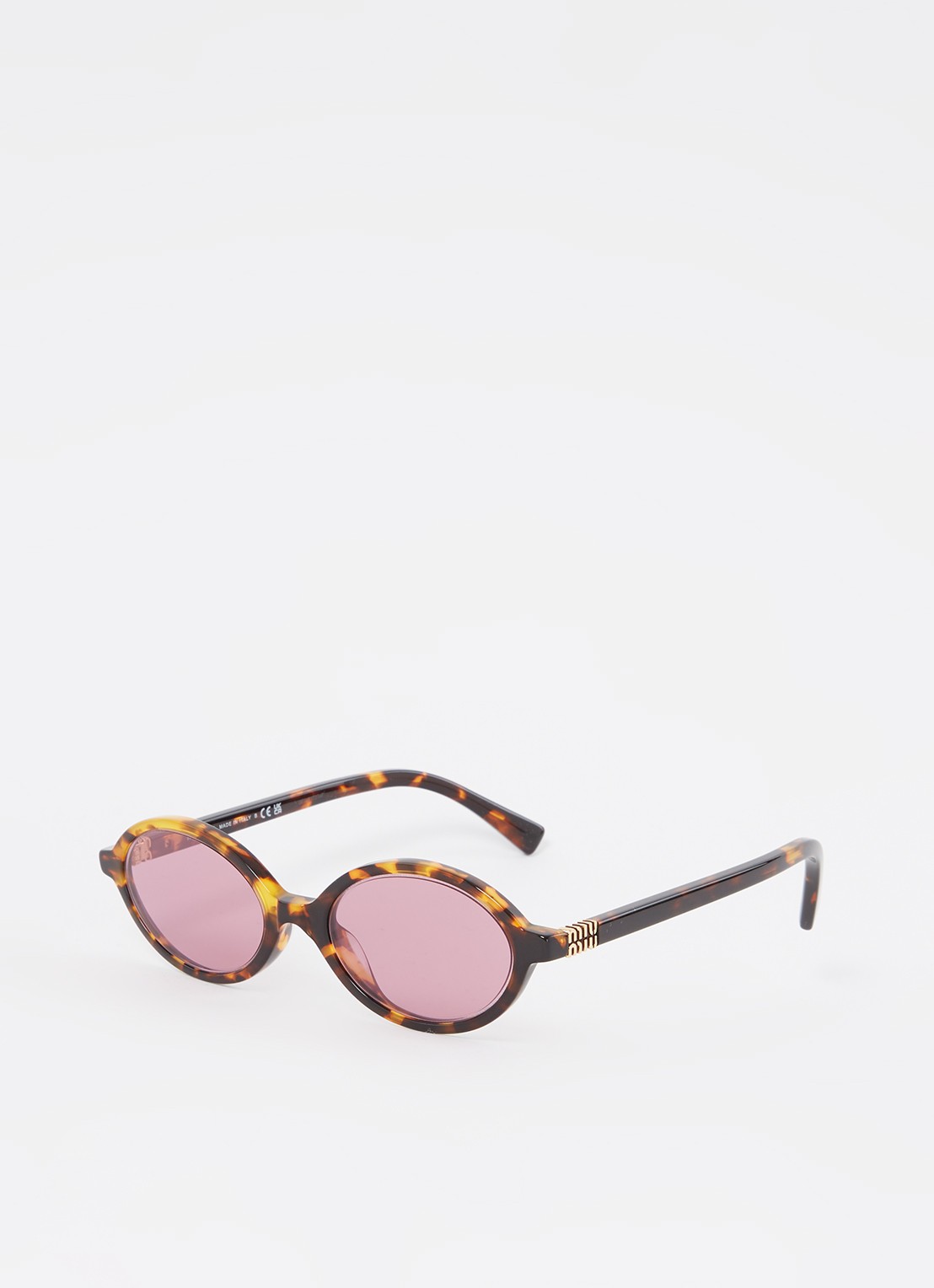 Miu Miu Retro zonnebril MU 04ZS - voorkant 4 bruin