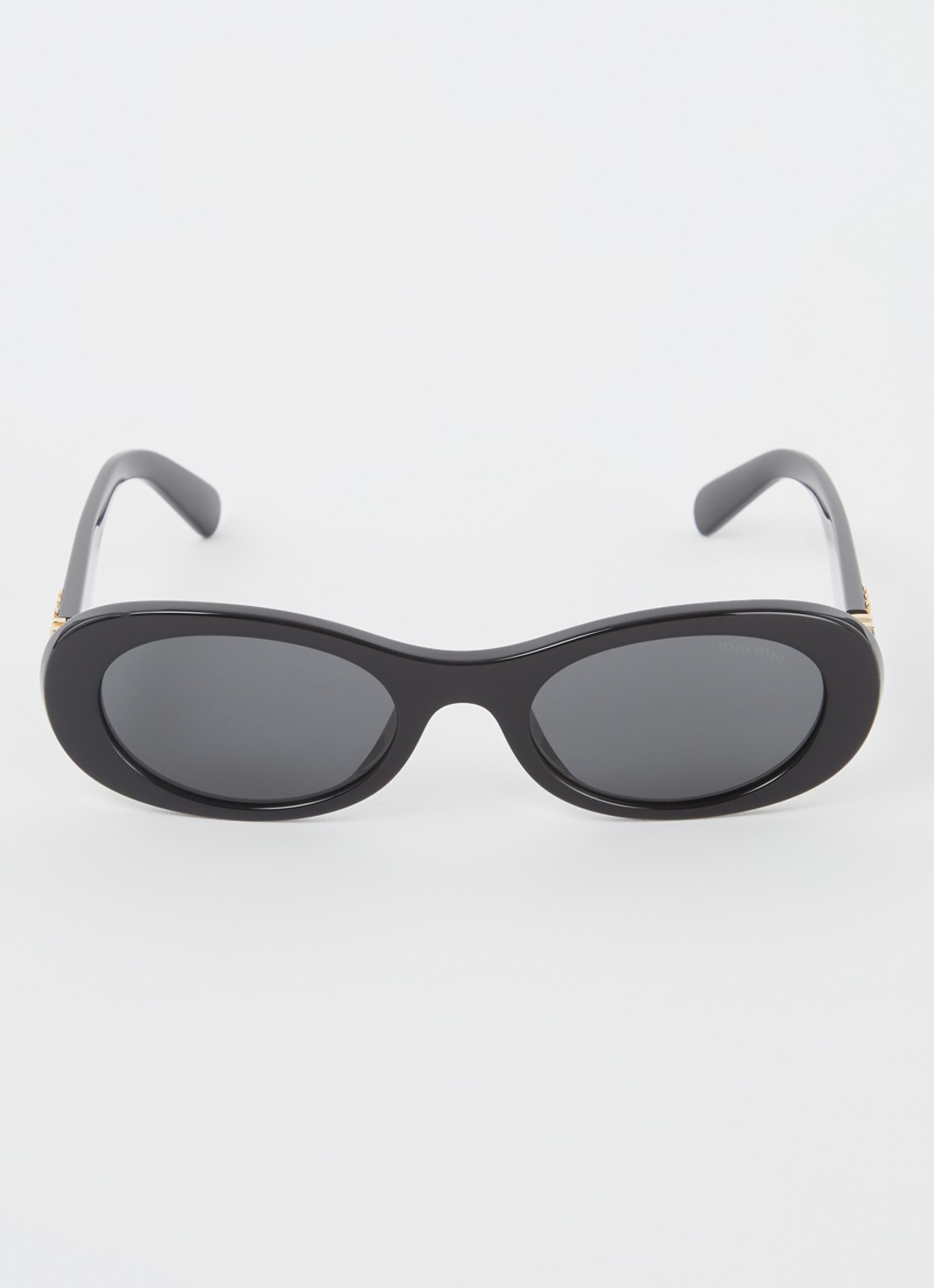 Miu Miu Retro zonnebril MU 06ZS - detail zwart