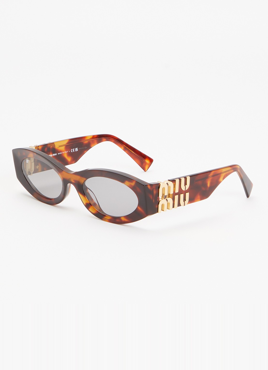 Miu Miu Retro zonnebril MU 11WS - voorkant 4 bruin
