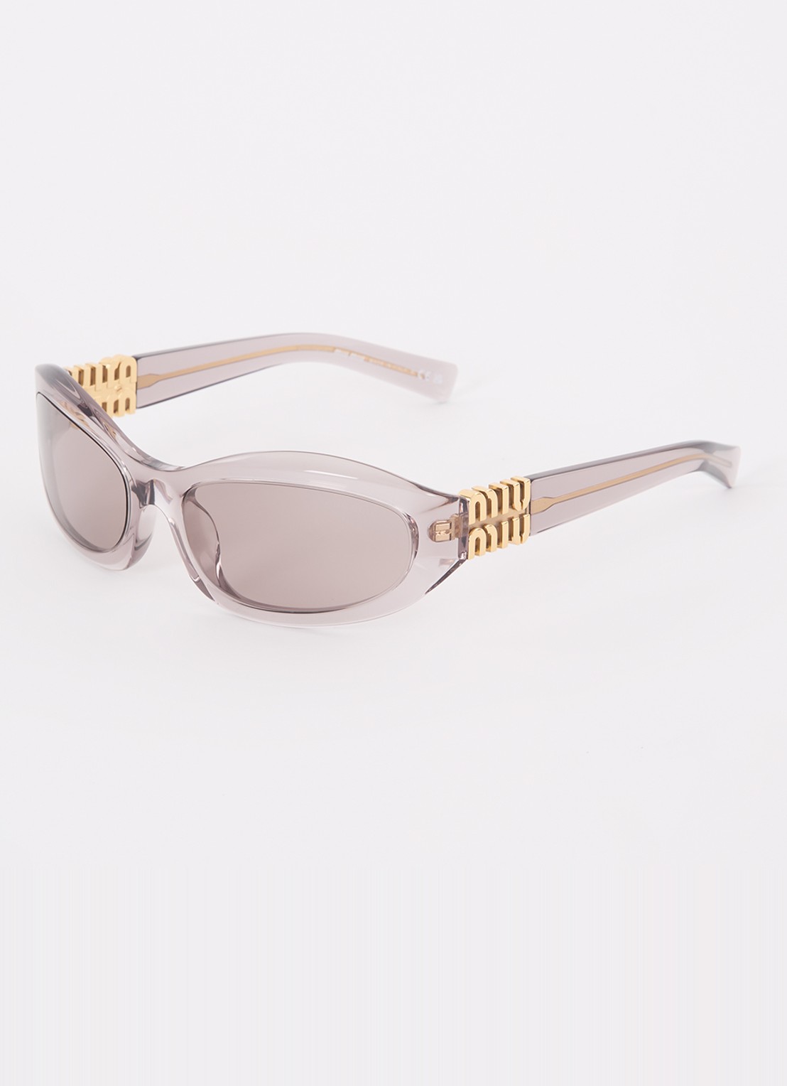 Miu Miu Retro zonnebril MU 14ZS - voorkant transparant