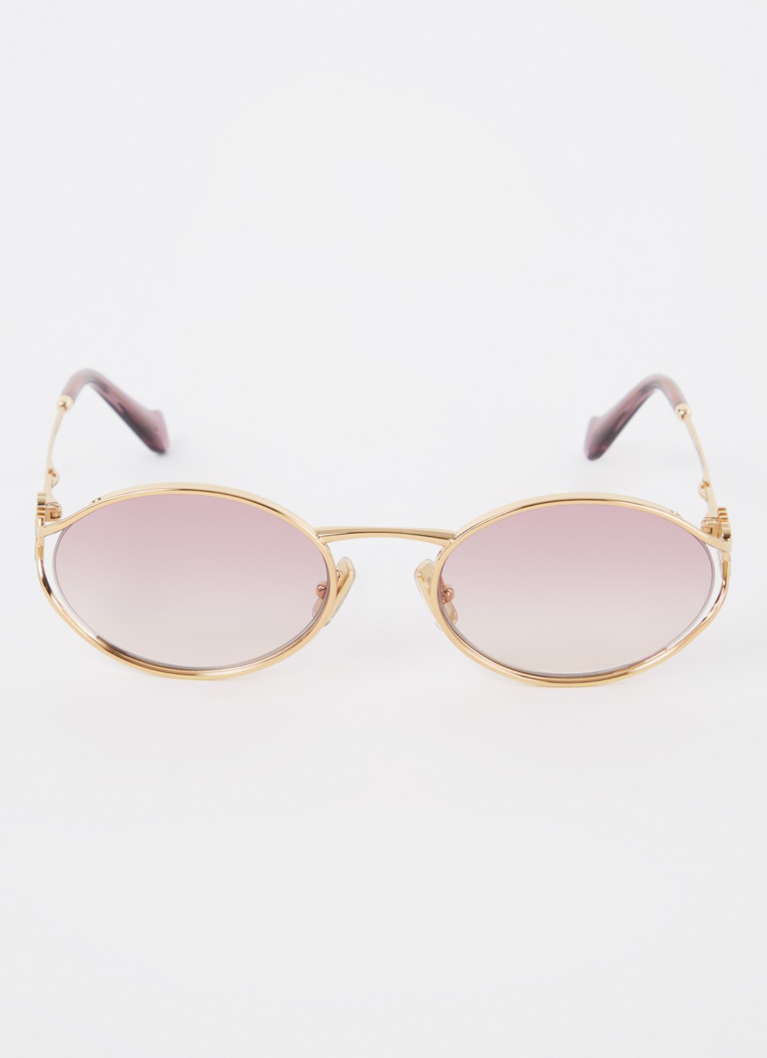 Miu Miu Retro zonnebril MU 52YS - detail 3 goud
