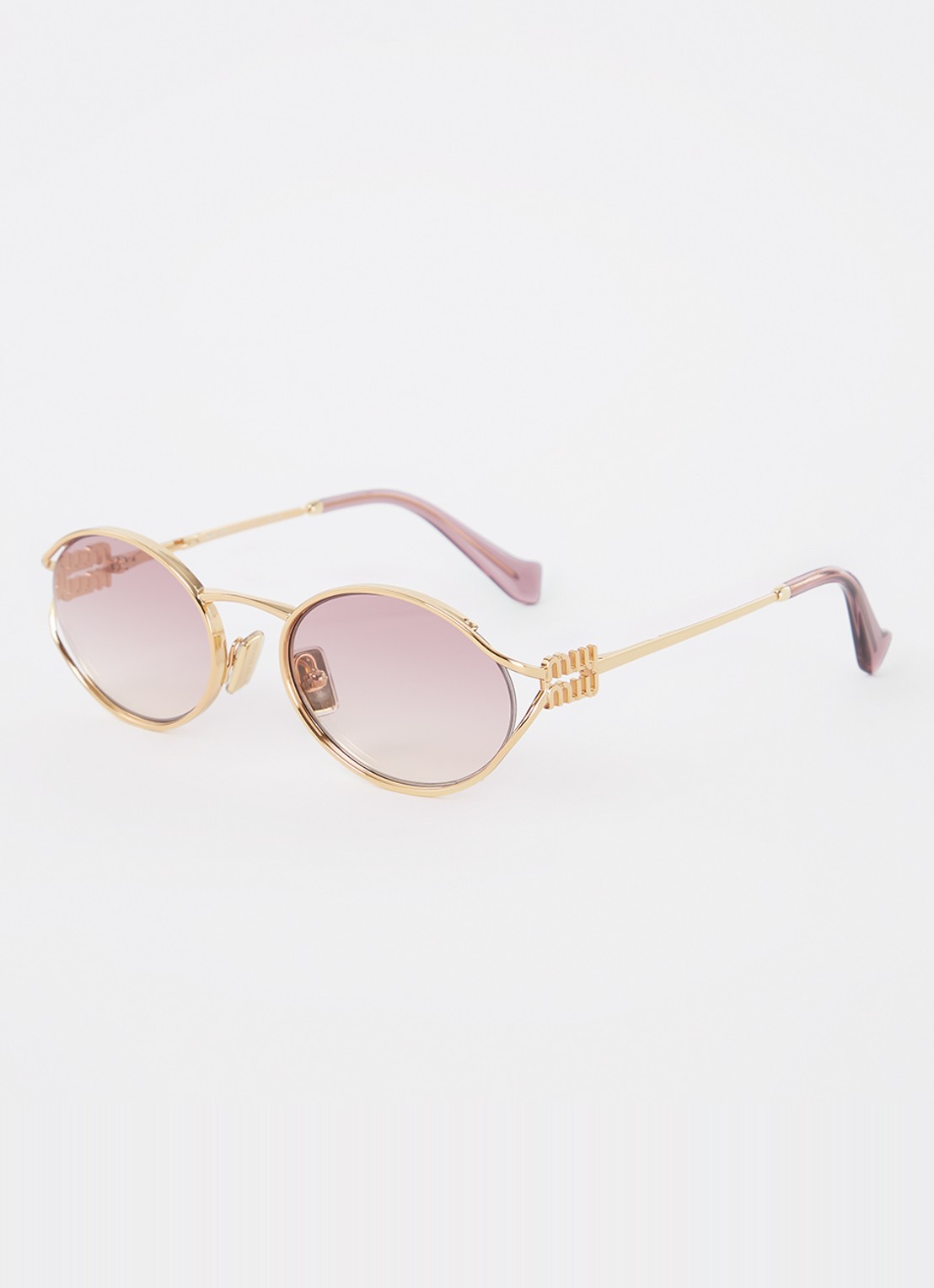 Miu Miu Retro zonnebril MU 52YS - voorkant goud