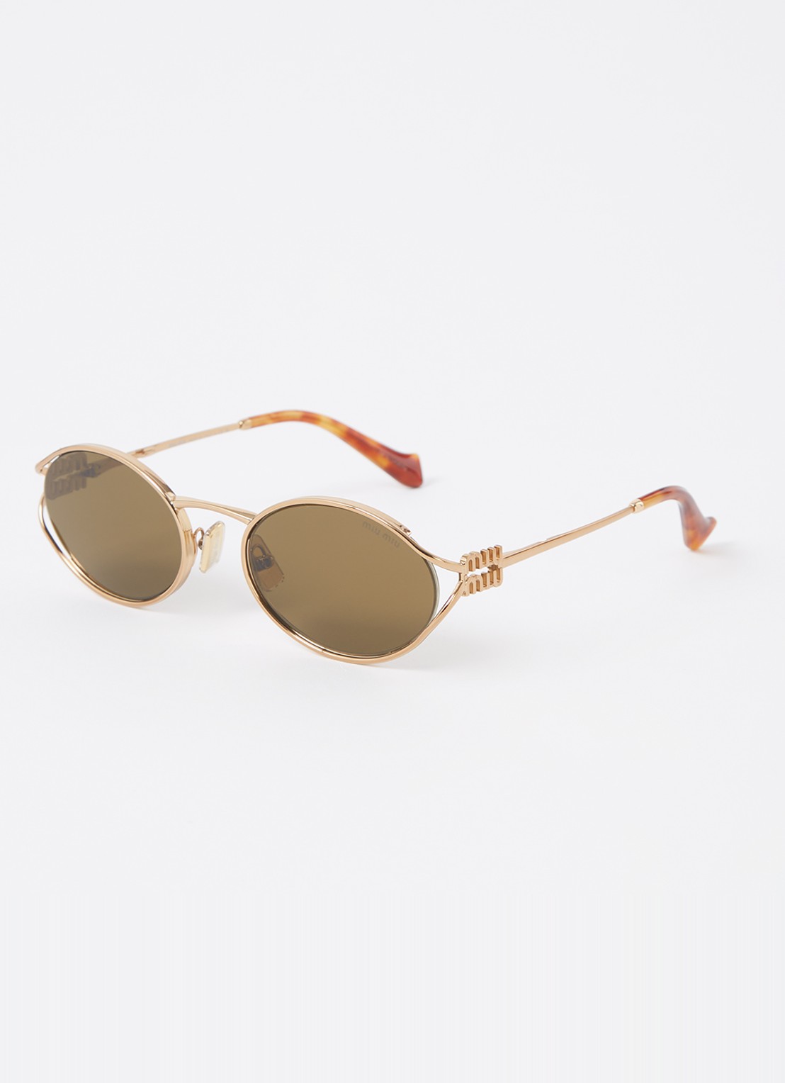Miu Miu Retro zonnebril MU 52YS - voorkant goud