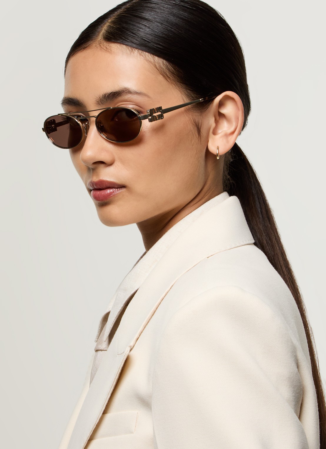 Miu Miu Retro zonnebril MU 54ZS - voorkant 5 goud