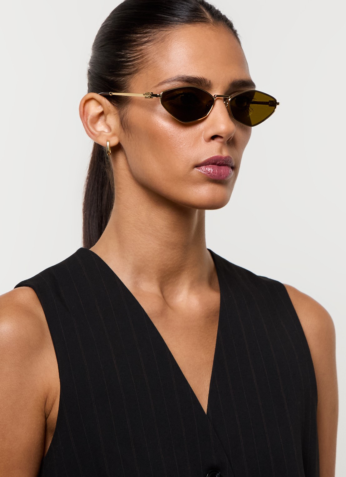 Miu Miu Retro zonnebril MU 56ZS - voorkant 5 goud