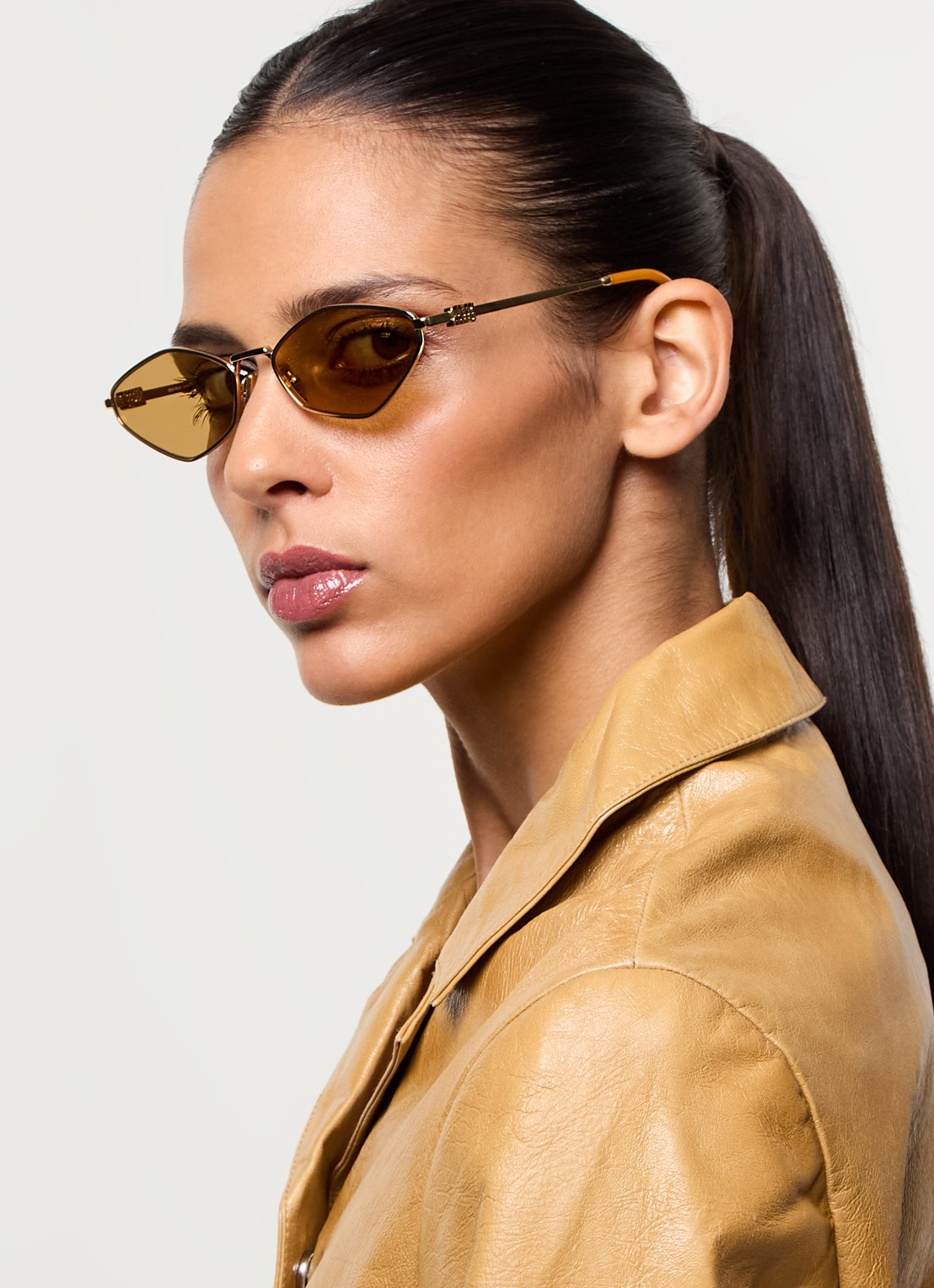 Miu Miu Retro zonnebril MU 56ZS - voorkant 2 goud