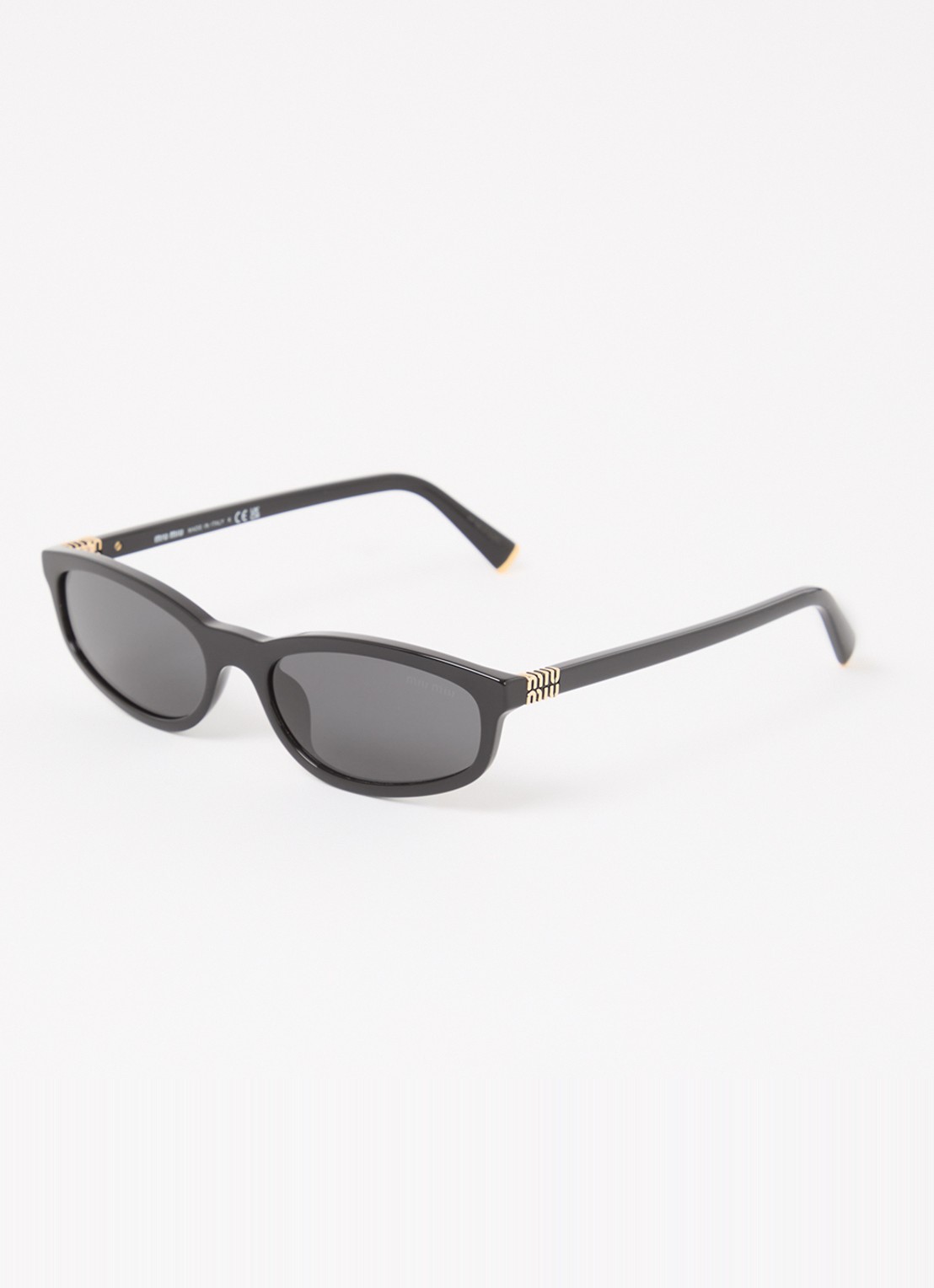 Miu Miu Retro zonnebril MU A06S - voorkant 4 zwart